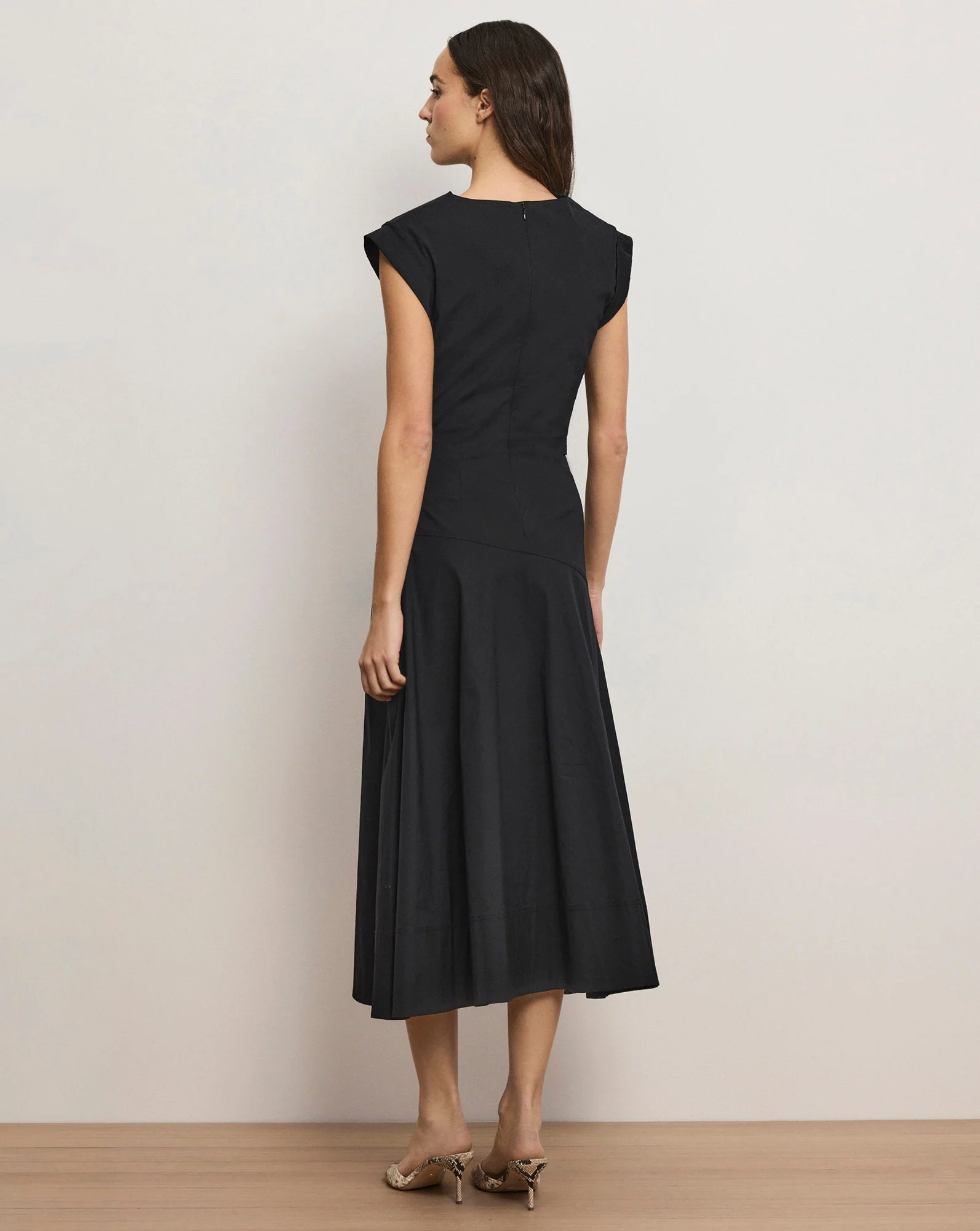 Veronica Beard - Lisette Cotton Poplin Midi Dress - Image 5