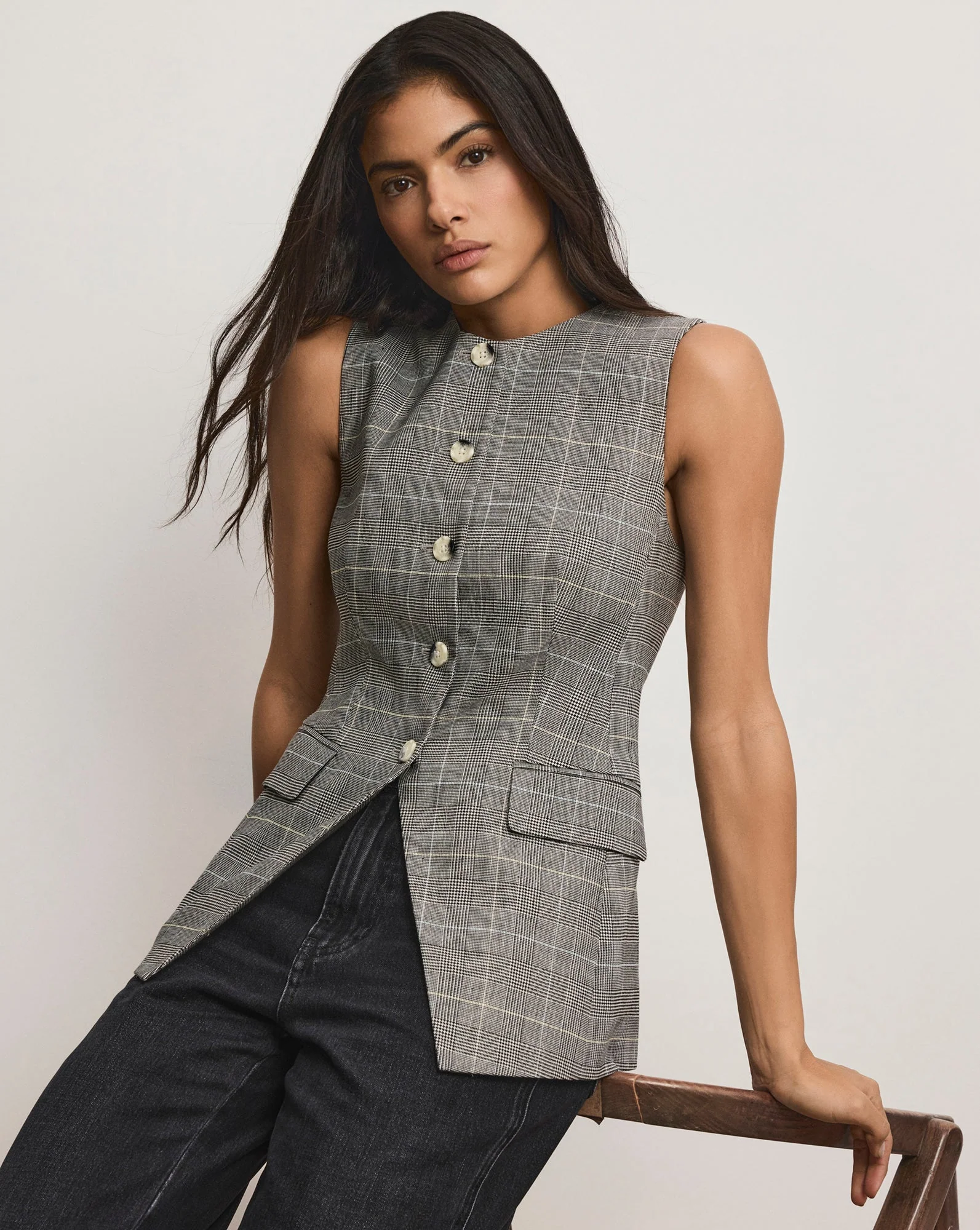 Veronica Beard - Lois Linen Vest