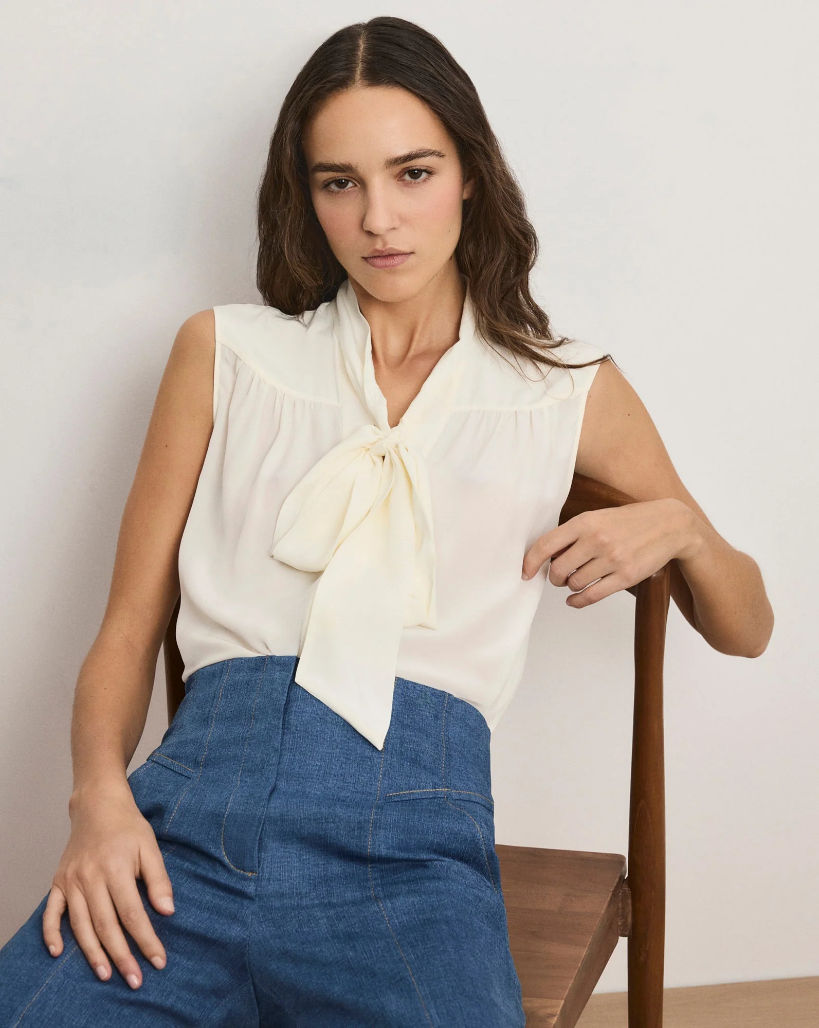 Veronica Beard - Magnolia Tie - Neck Blouse