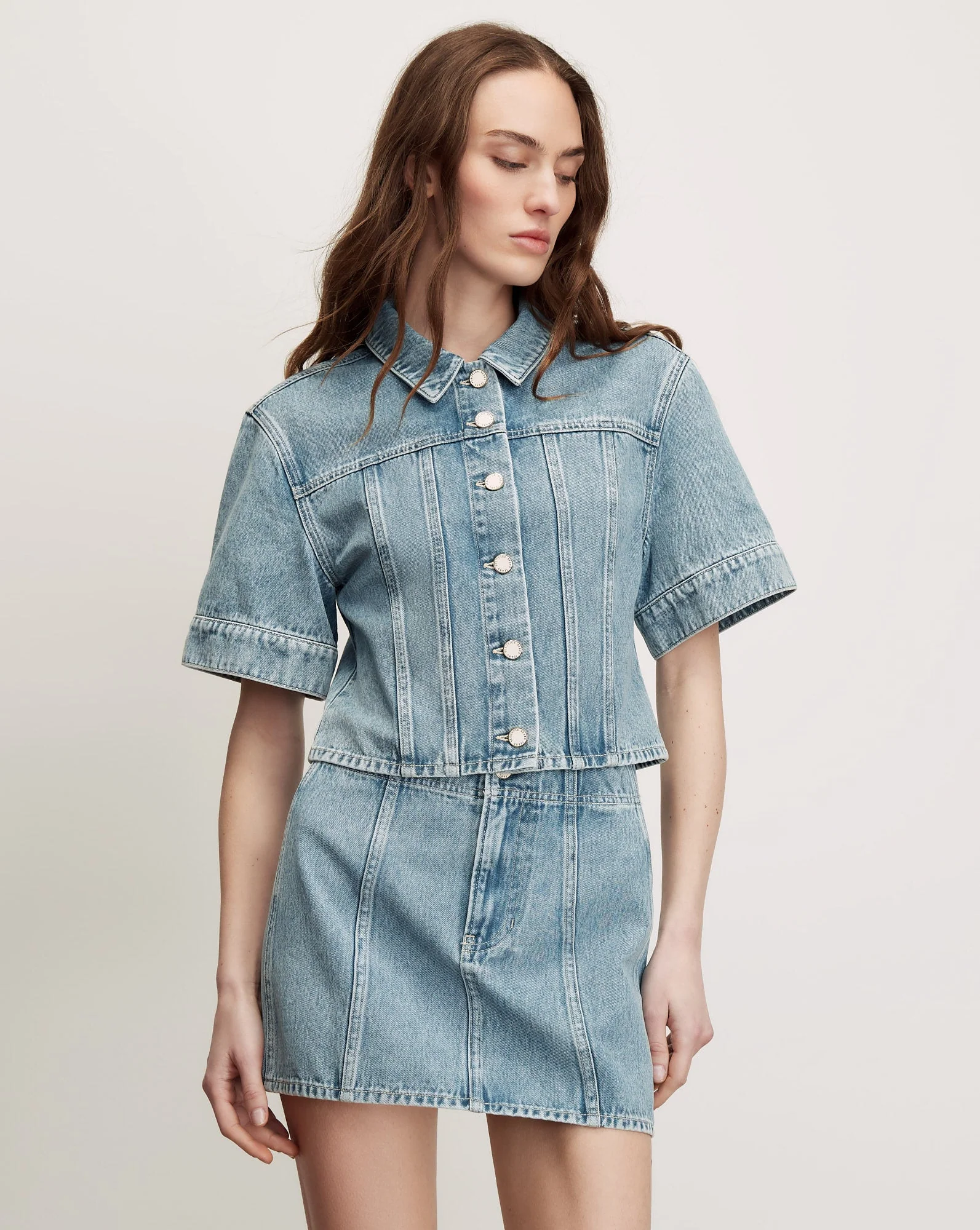 Veronica Beard - Malcom Cropped Denim Jacket