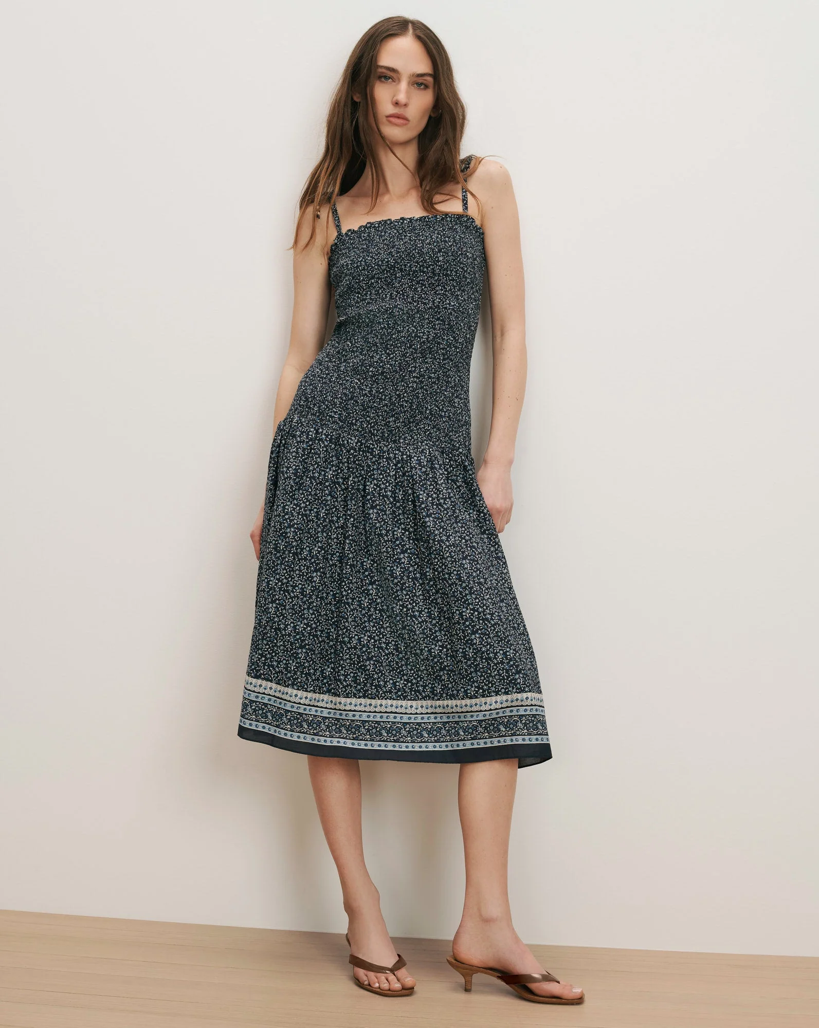 Veronica Beard - Marietta Shirred Midi Dress