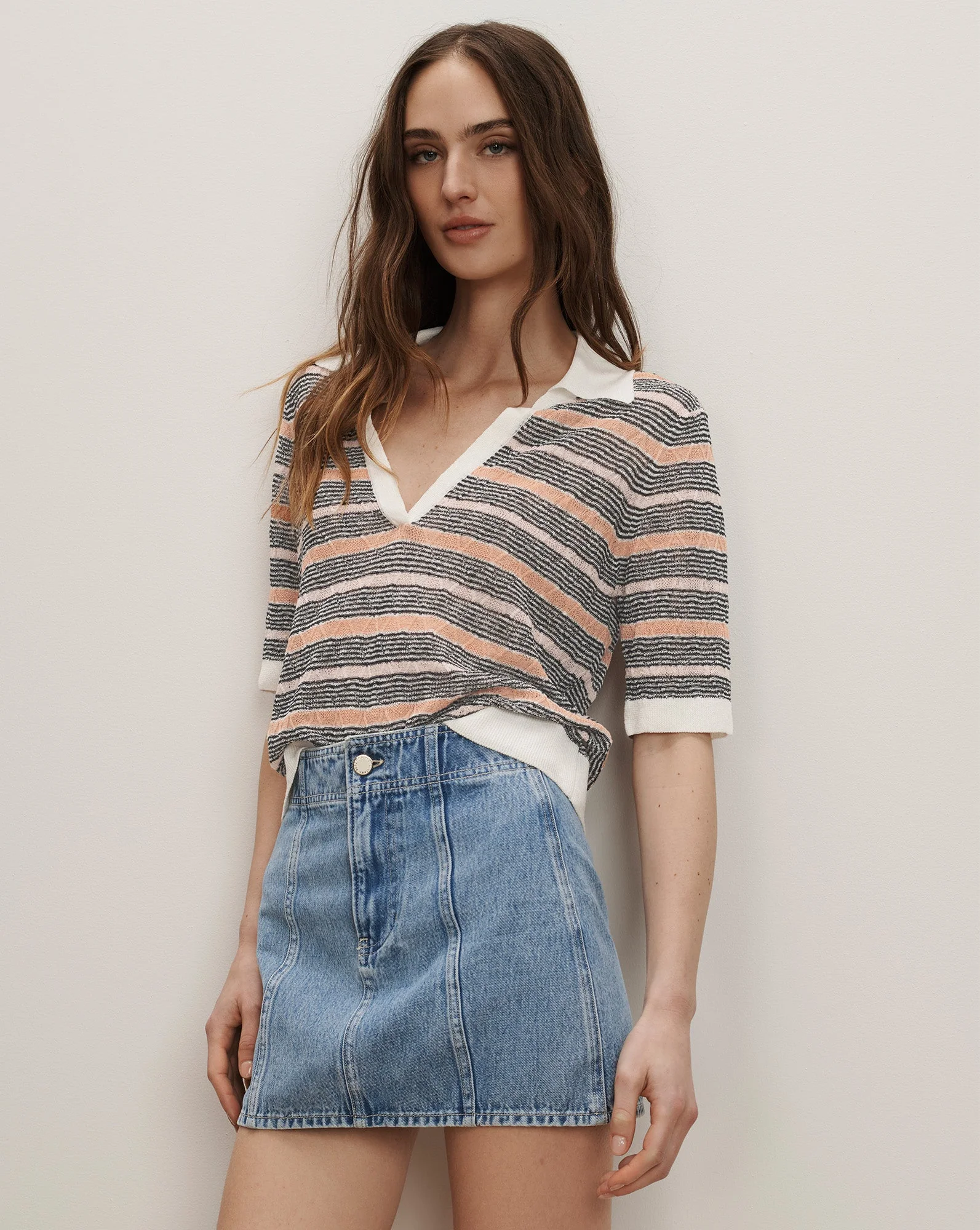 Veronica Beard - Marquita Denim Mini Skirt