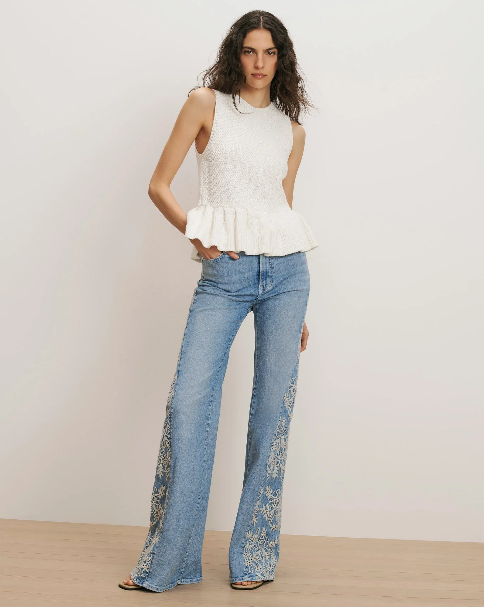 Veronica Beard - Nemyah Peplum Tank Top - Image 2