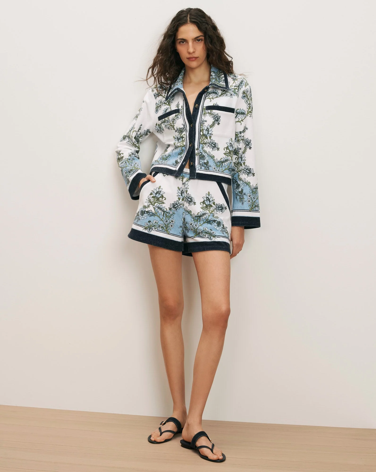 Veronica Beard - Novelle Terry Button - Down Shirt - Image 5