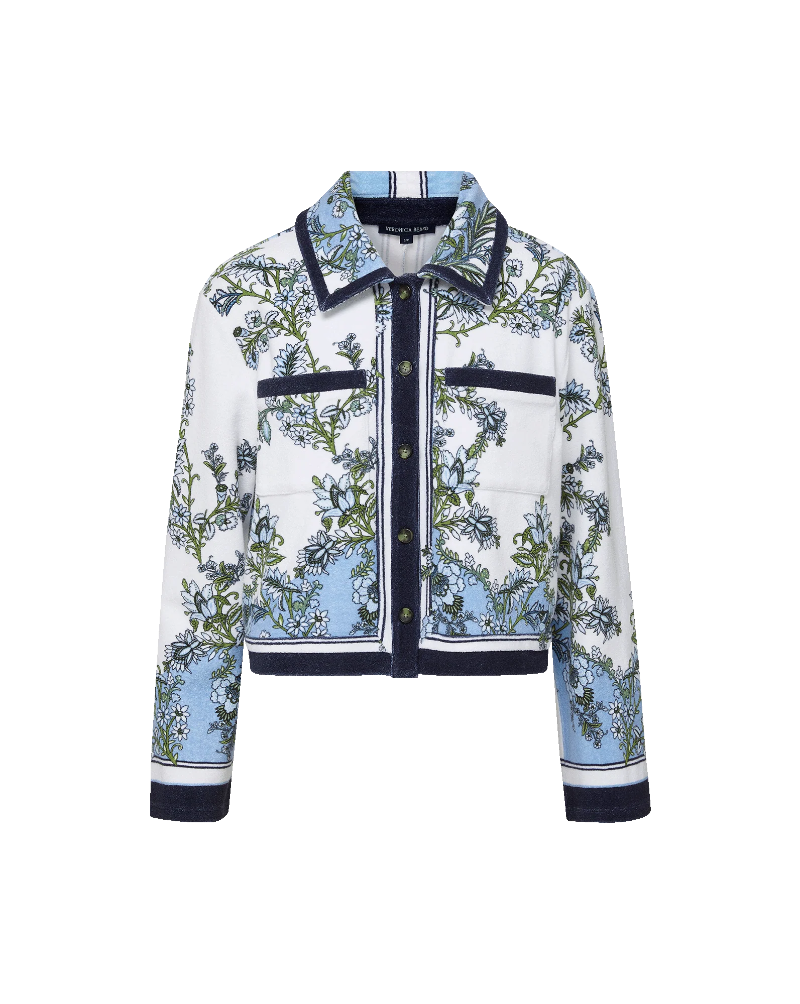 Veronica Beard - Novelle Terry Button - Down Shirt - Image 6