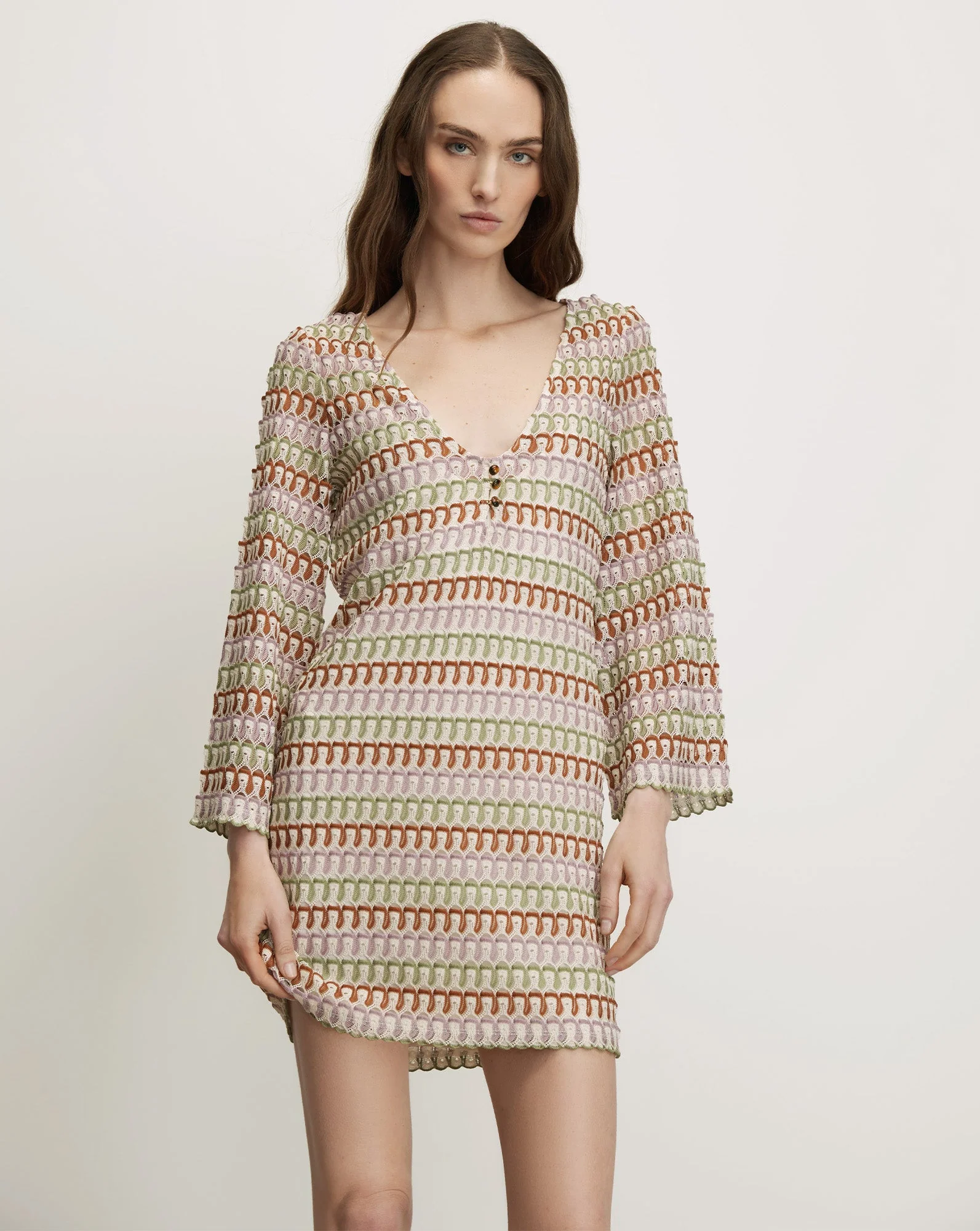 Veronica Beard - Novien Crochet Mini Dress
