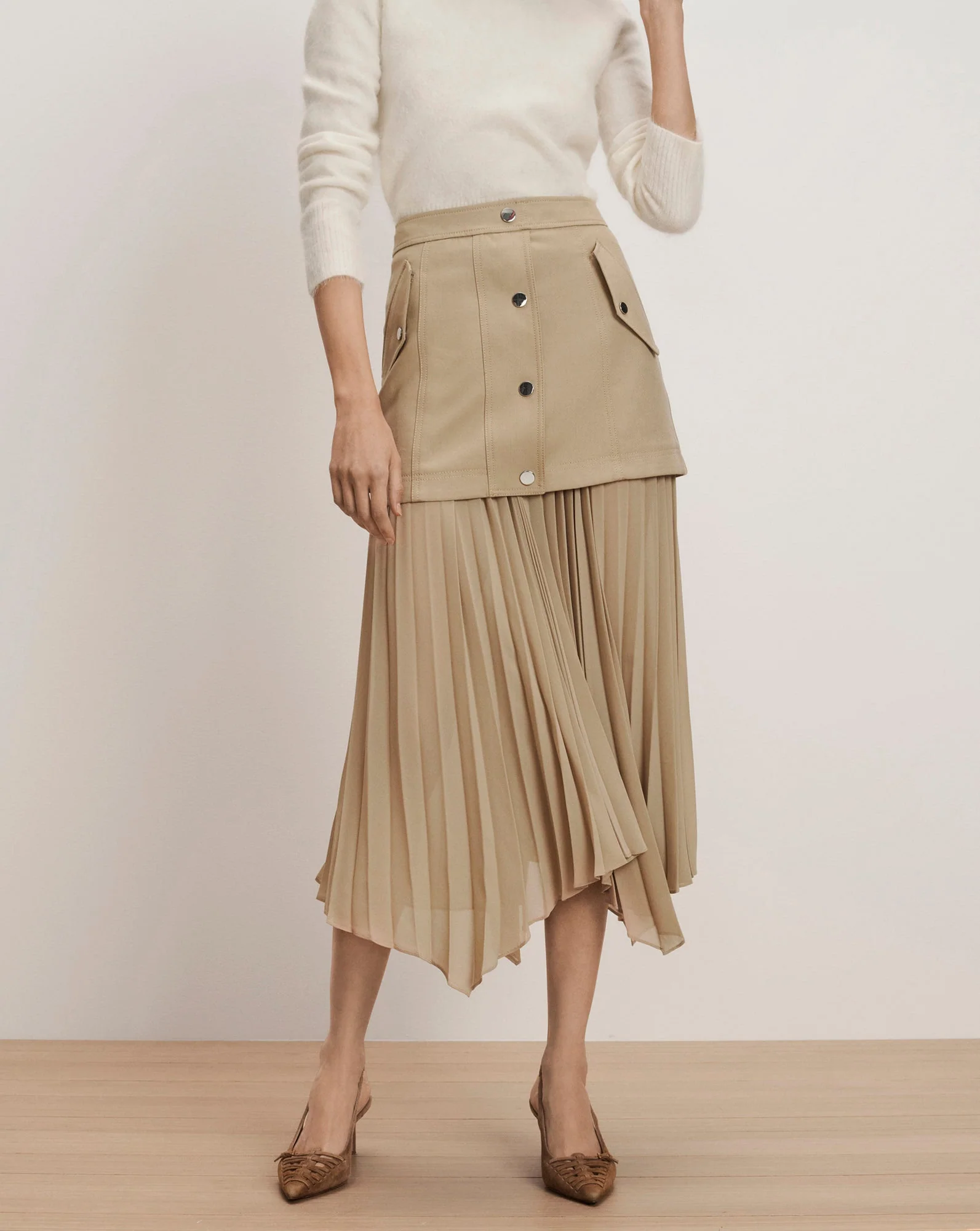 Veronica Beard - Patricka Layered Midi Skirt - Image 2