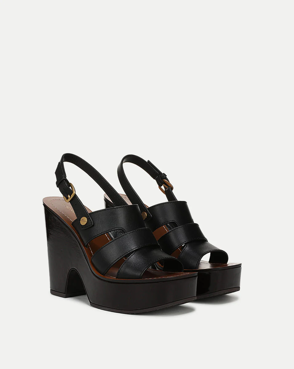 Veronica Beard - Peony Leather Platform Sandal - Image 7