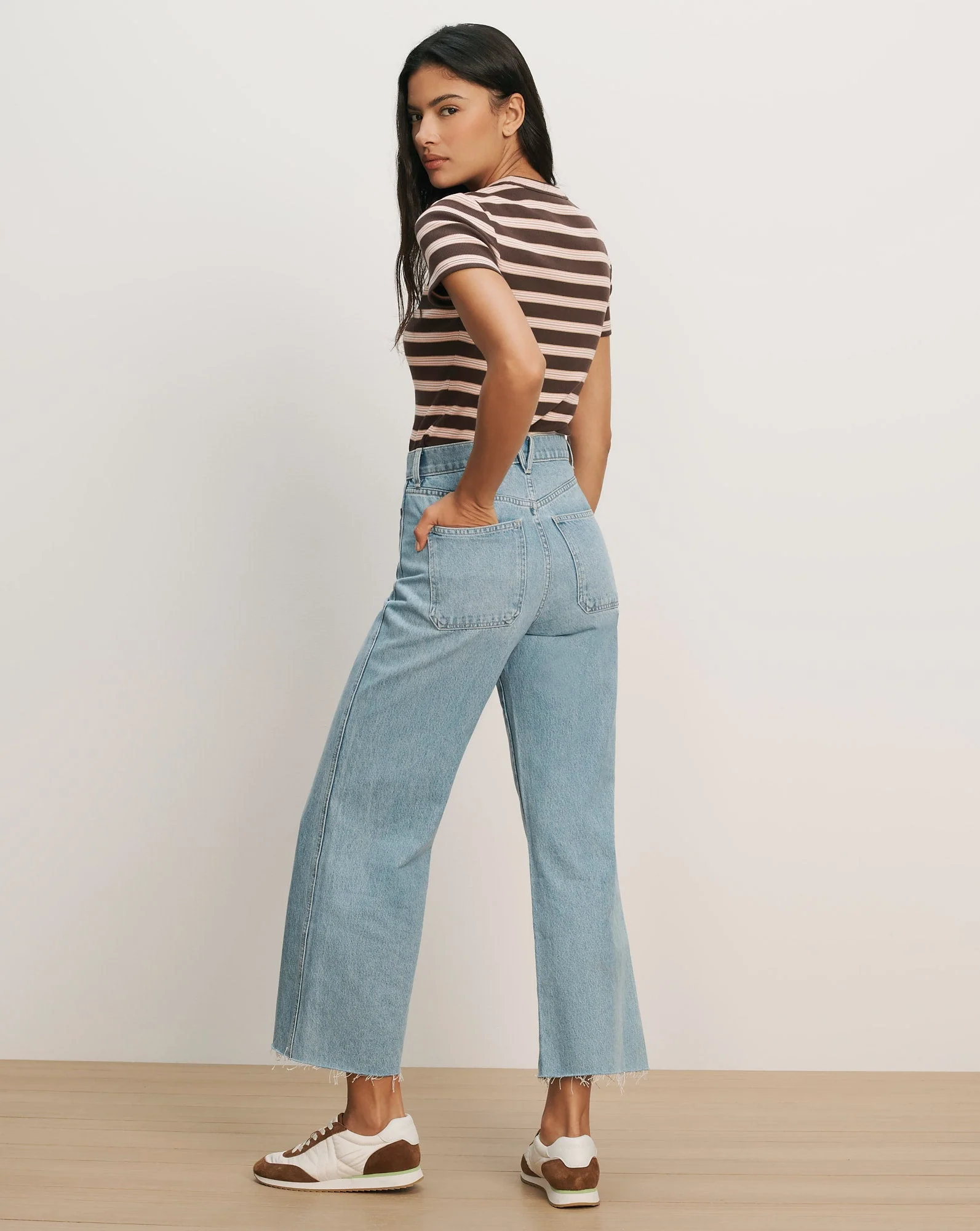 Veronica Beard - Pruitt Striped Ribbed T - Shirt - Image 4