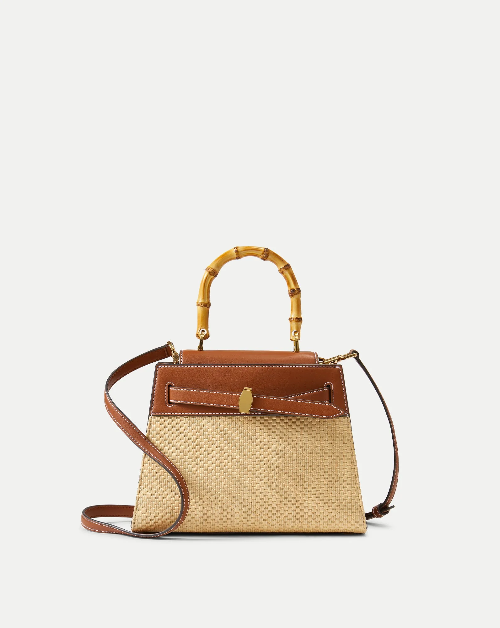 Veronica Beard - Raffia Dash Top - Handle Bag
