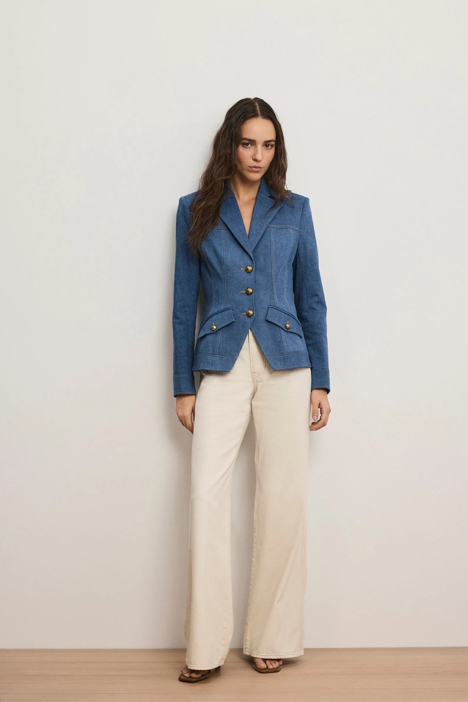 Veronica Beard - Randy Denim Dickey Jacket - Image 2