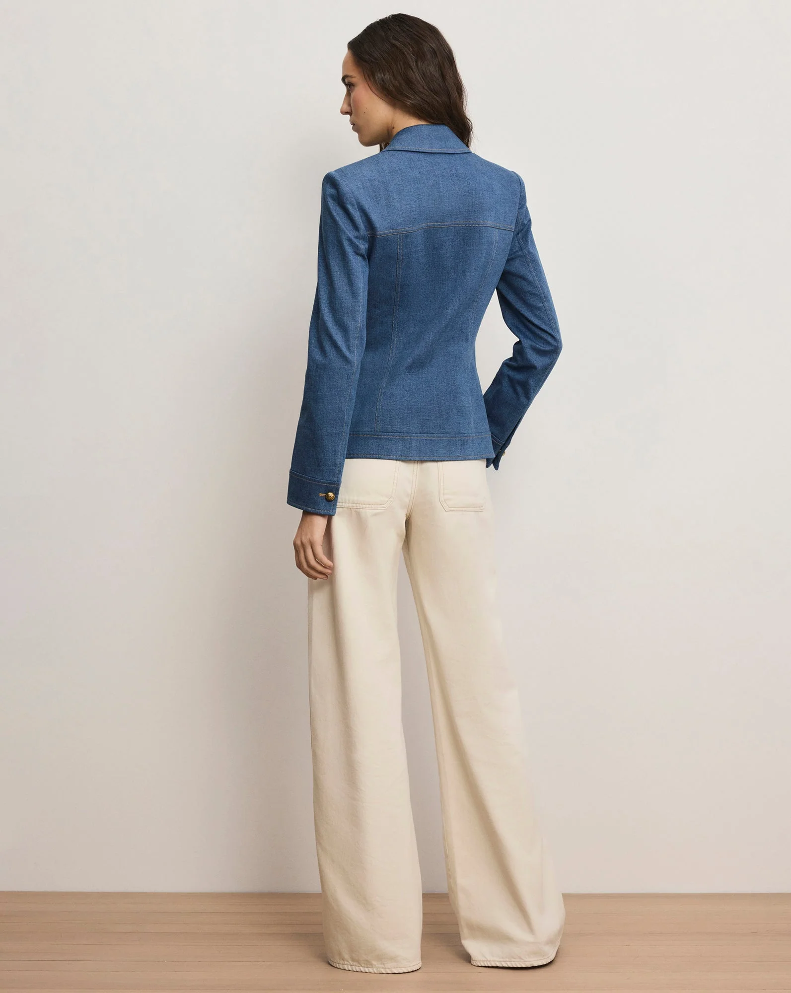 Veronica Beard - Randy Denim Dickey Jacket - Image 4