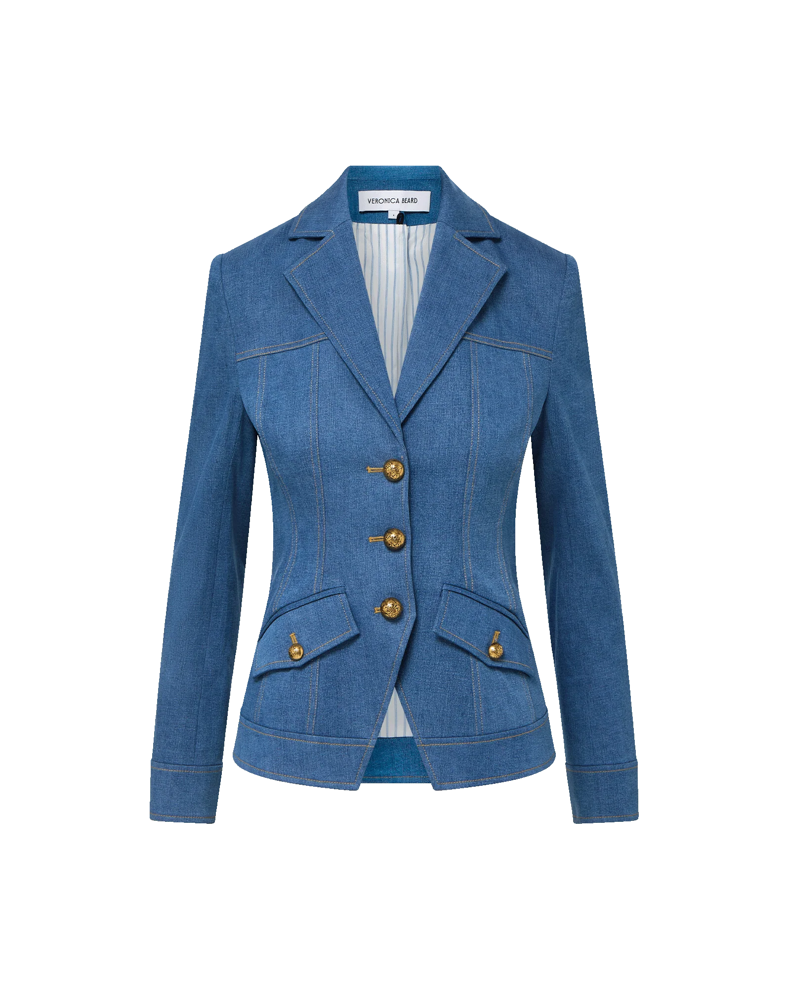 Veronica Beard - Randy Denim Dickey Jacket - Image 7