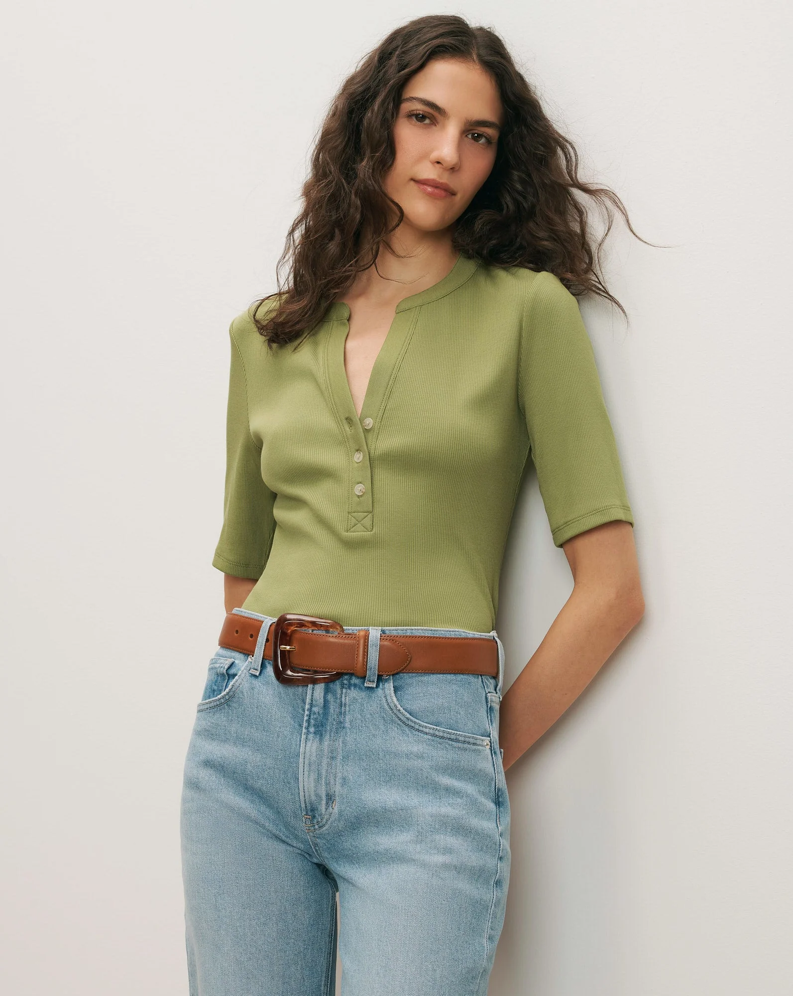Veronica Beard - Reubian Henley T - Shirt