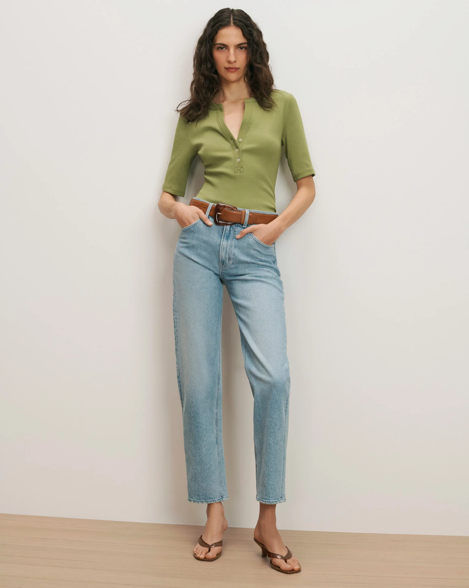 Veronica Beard - Reubian Henley T - Shirt - Image 2