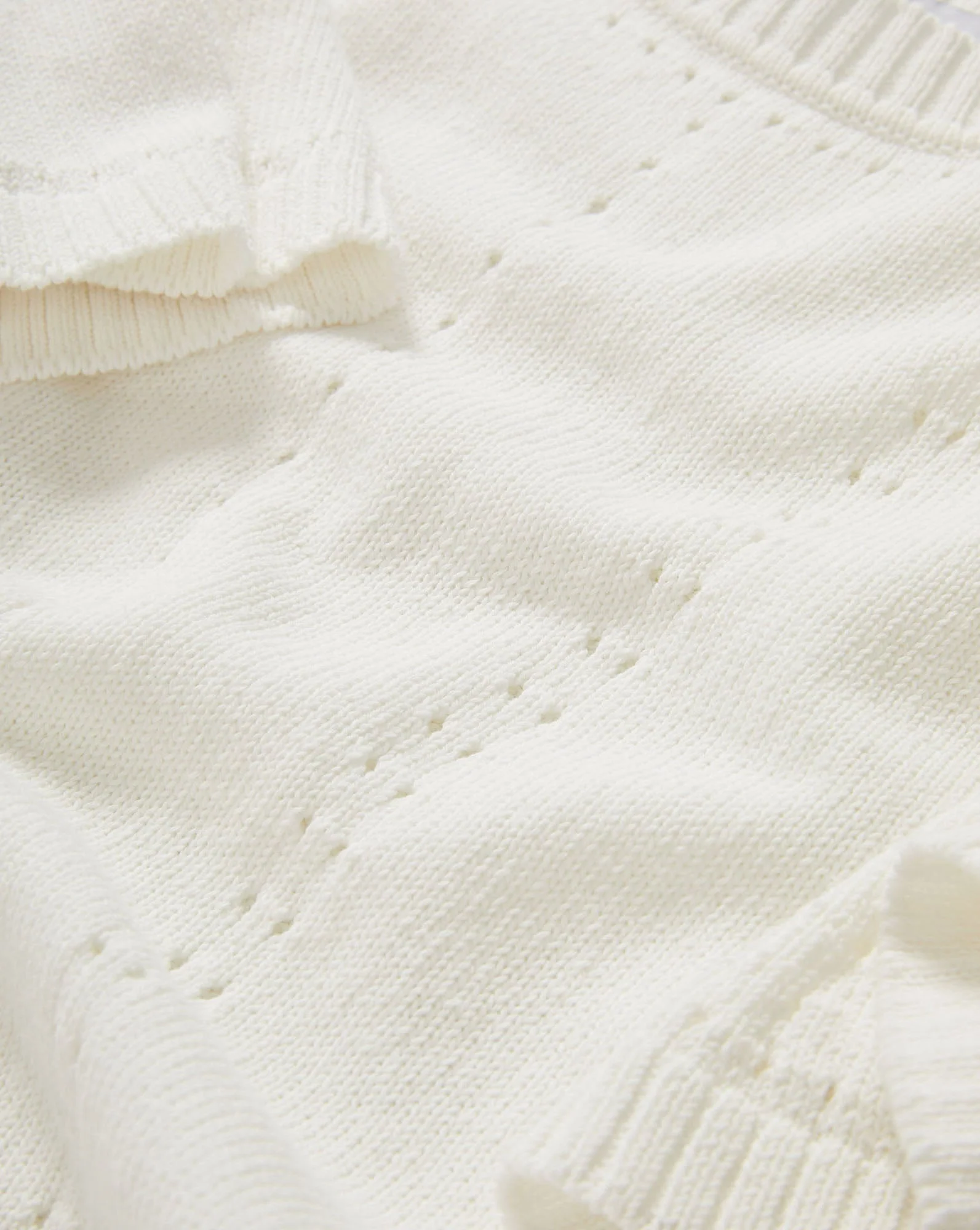 Veronica Beard - Rhennan Pointelle Knit Top - Image 3