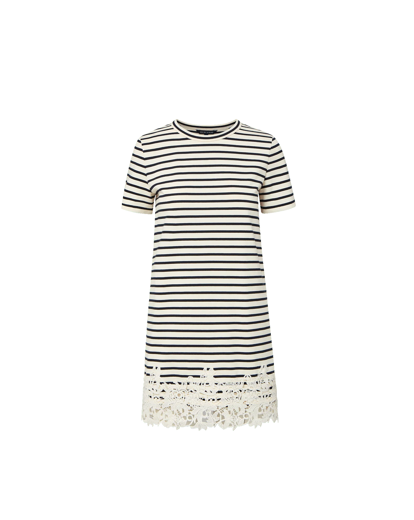 Veronica Beard - Rhue Striped Lace - Hem Mini Dress - Image 6