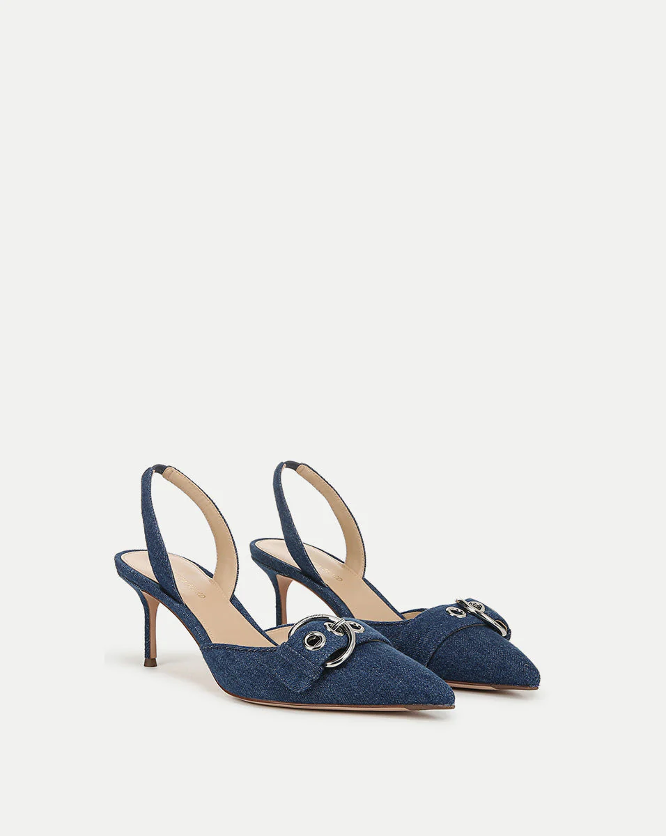 Veronica Beard - Roxy Denim Slingback Pump - Image 2