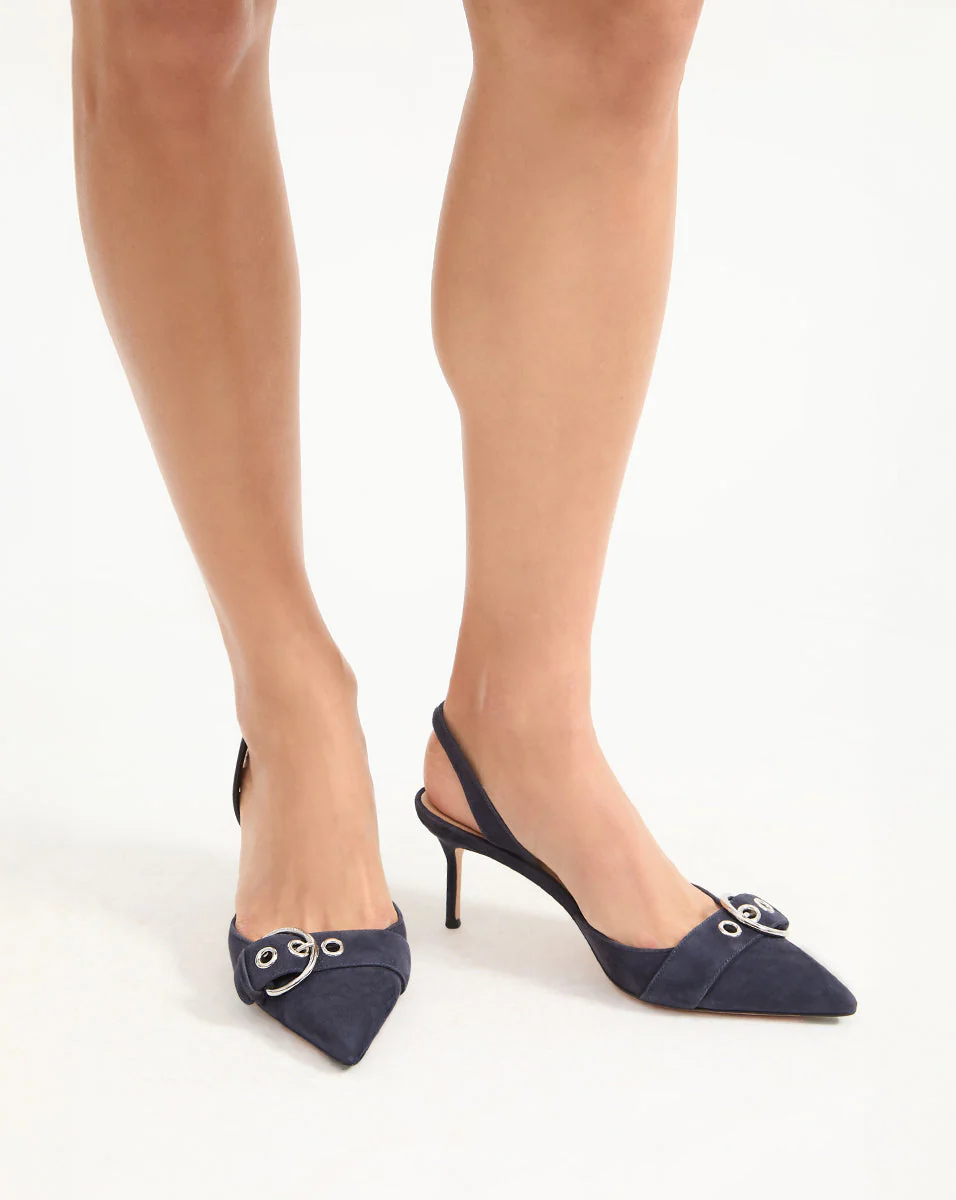 Veronica Beard - Roxy Suede Slingback Pump - Image 8