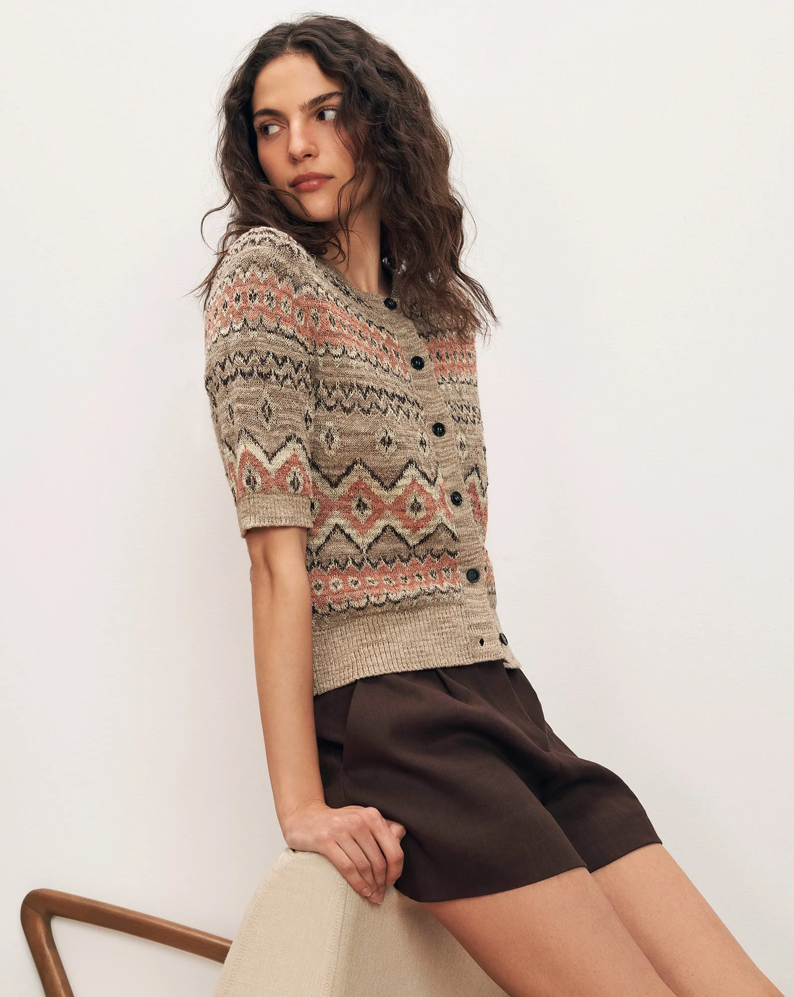 Veronica Beard - Shana Linen Cardigan