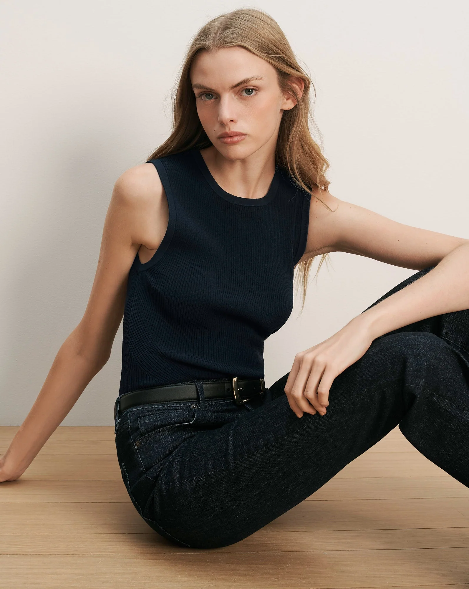 Veronica Beard - Sid Crewneck Knit Tank Top
