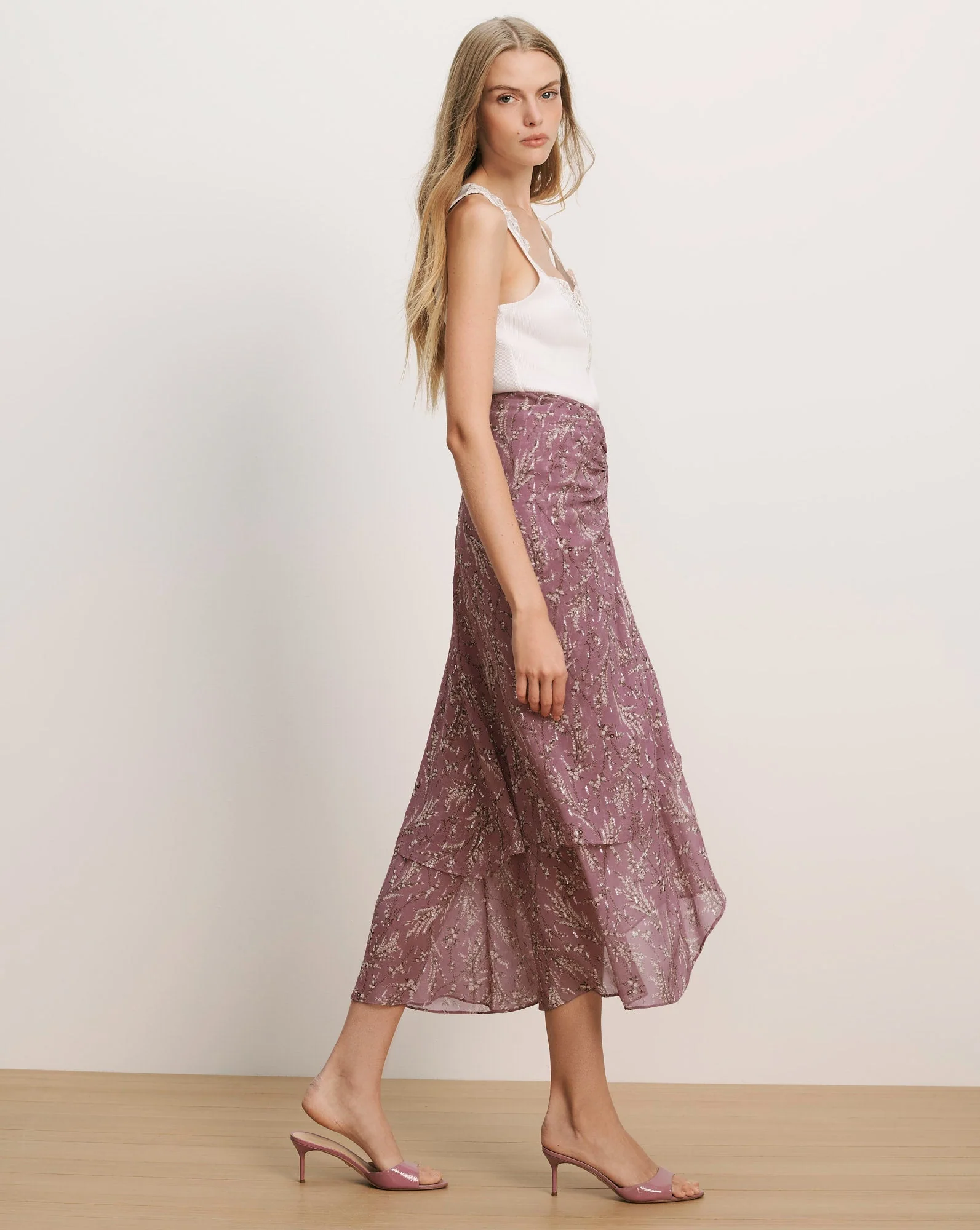 Veronica Beard - Sira Floral Midi Skirt - Image 3