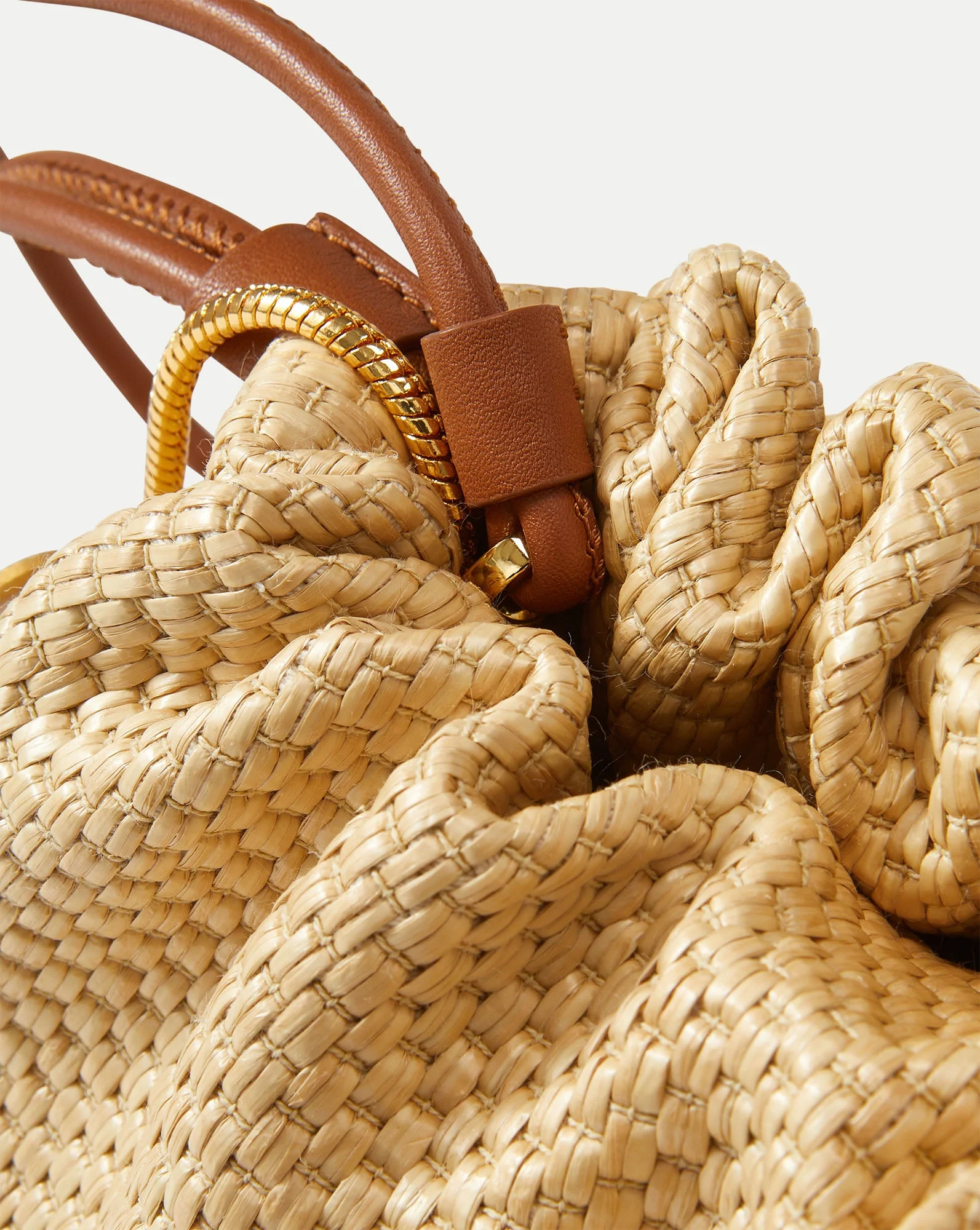 Veronica Beard - Small Veronica Beard Raffia Stash Bag - Image 3