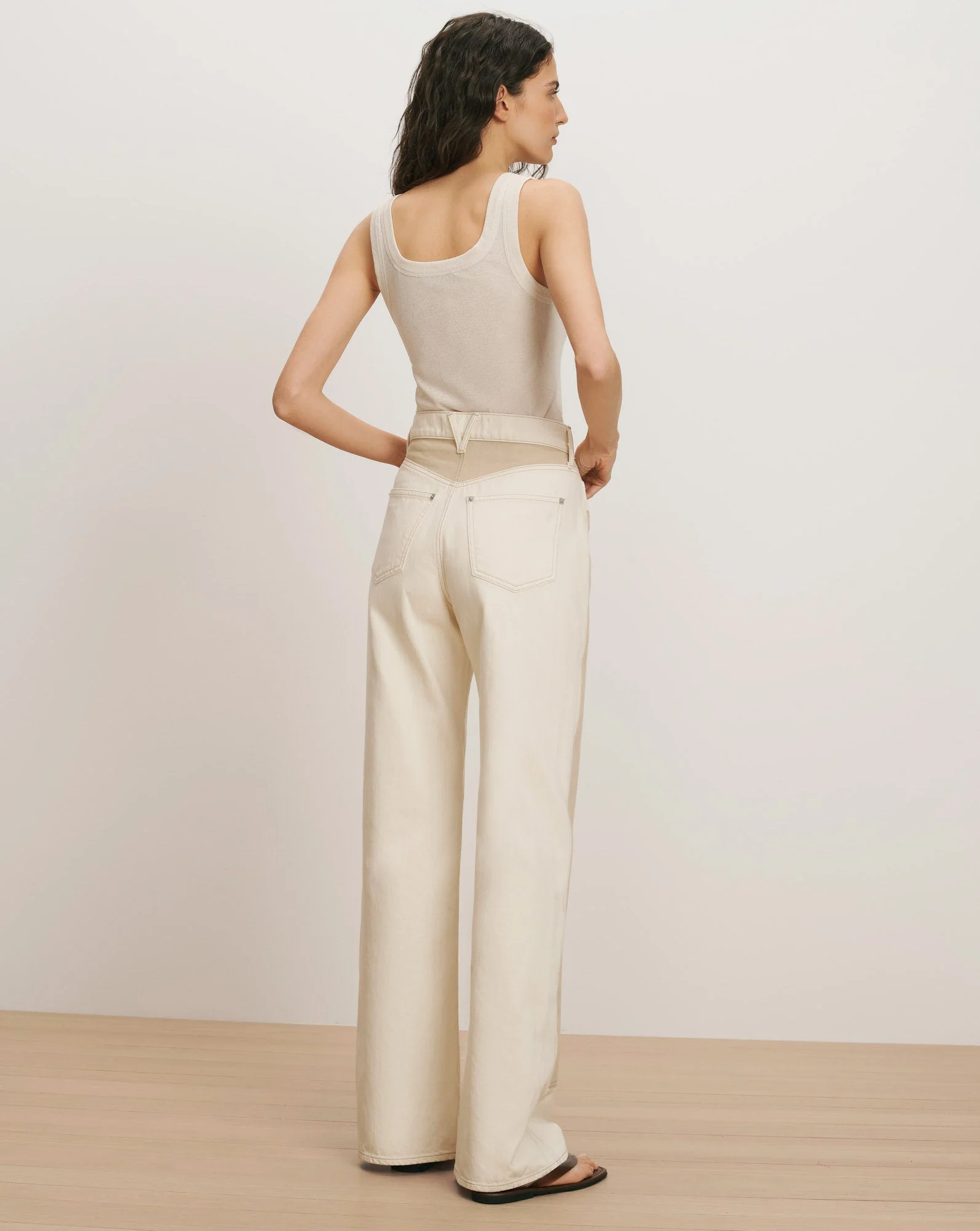 Veronica Beard - Taylor Color - Block Wide - Leg Jean - Image 5