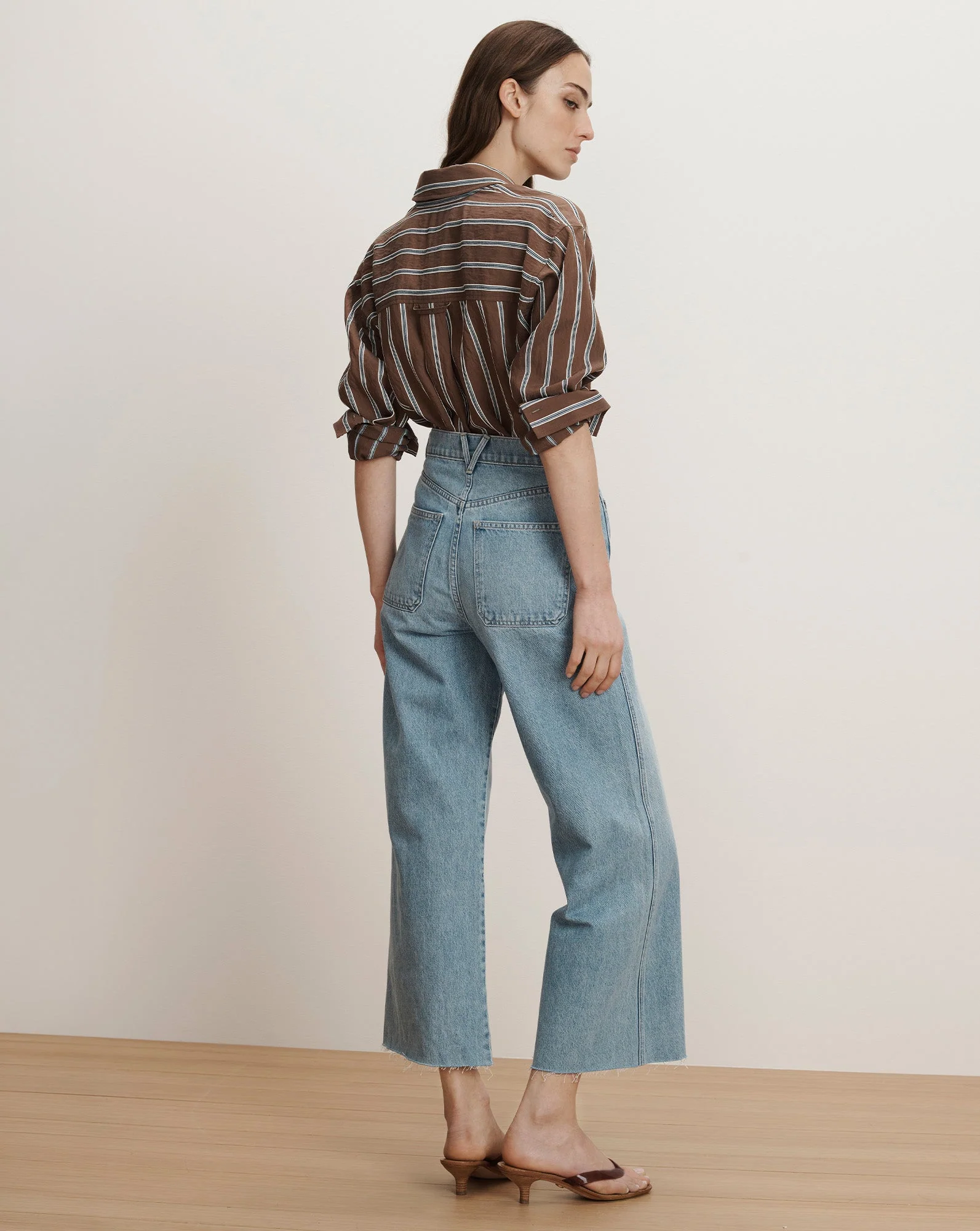 Veronica Beard - Taylor Cropped Patch - Pocket Wide - Leg Jean - Image 5