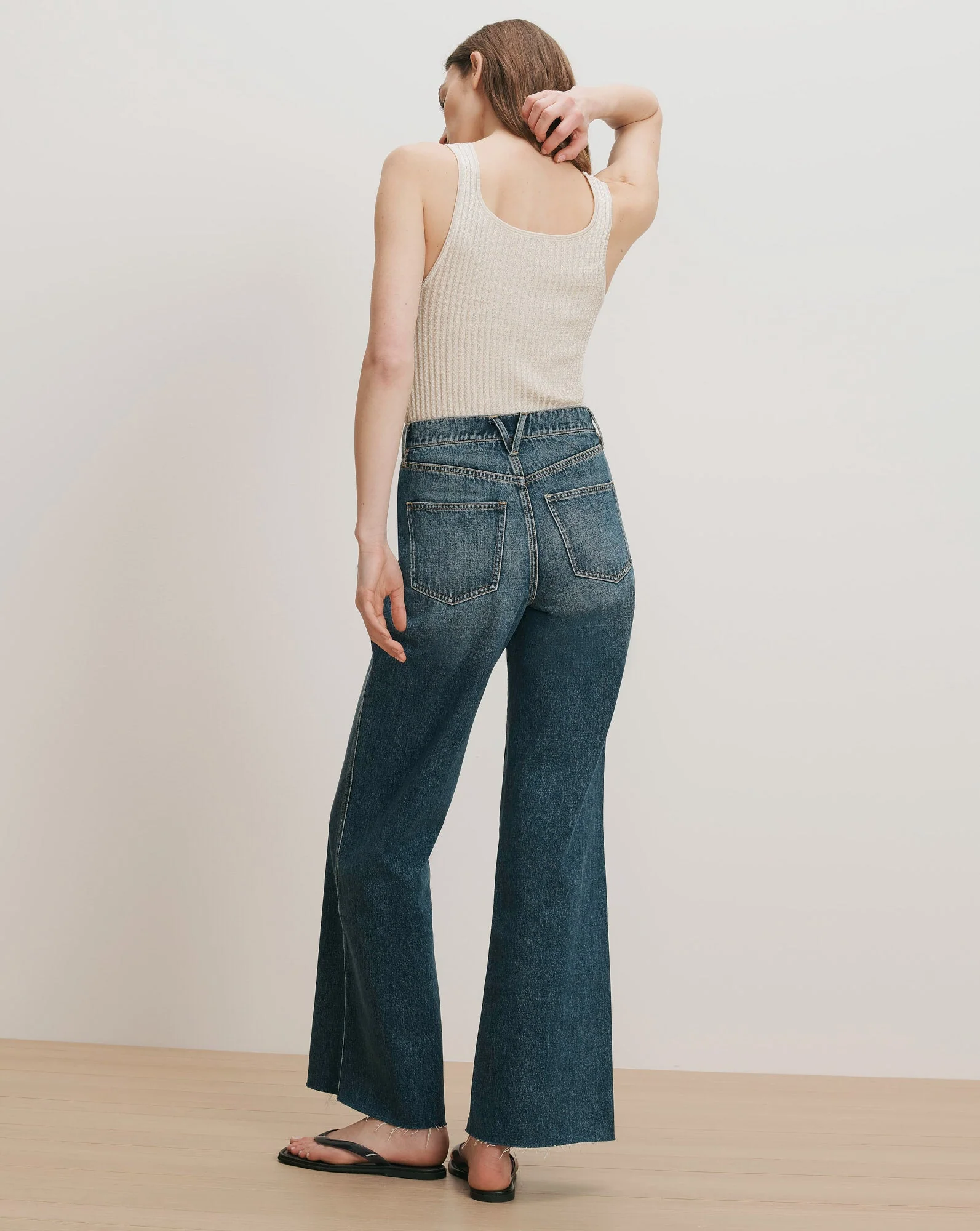 Veronica Beard - Taylor Crossover - Waistband Wide - Leg Jean - Image 5