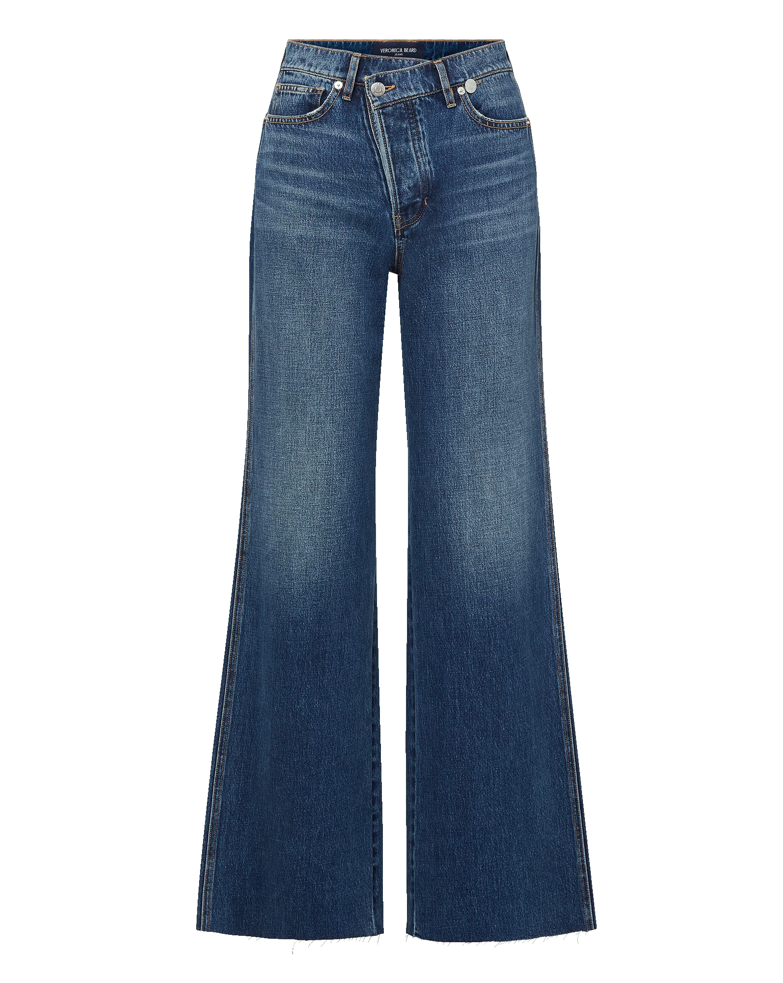 Veronica Beard - Taylor Crossover - Waistband Wide - Leg Jean - Image 6