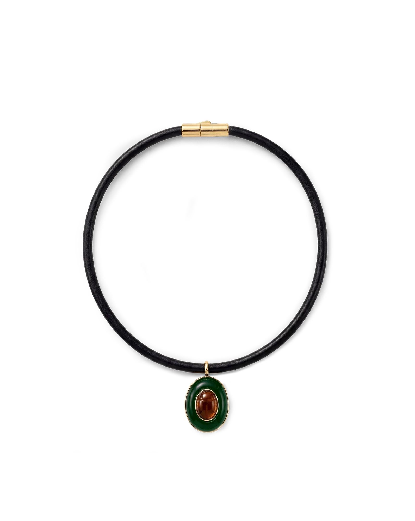Veronica Beard - Tiger’s Eye Pendant Necklace - Image 3