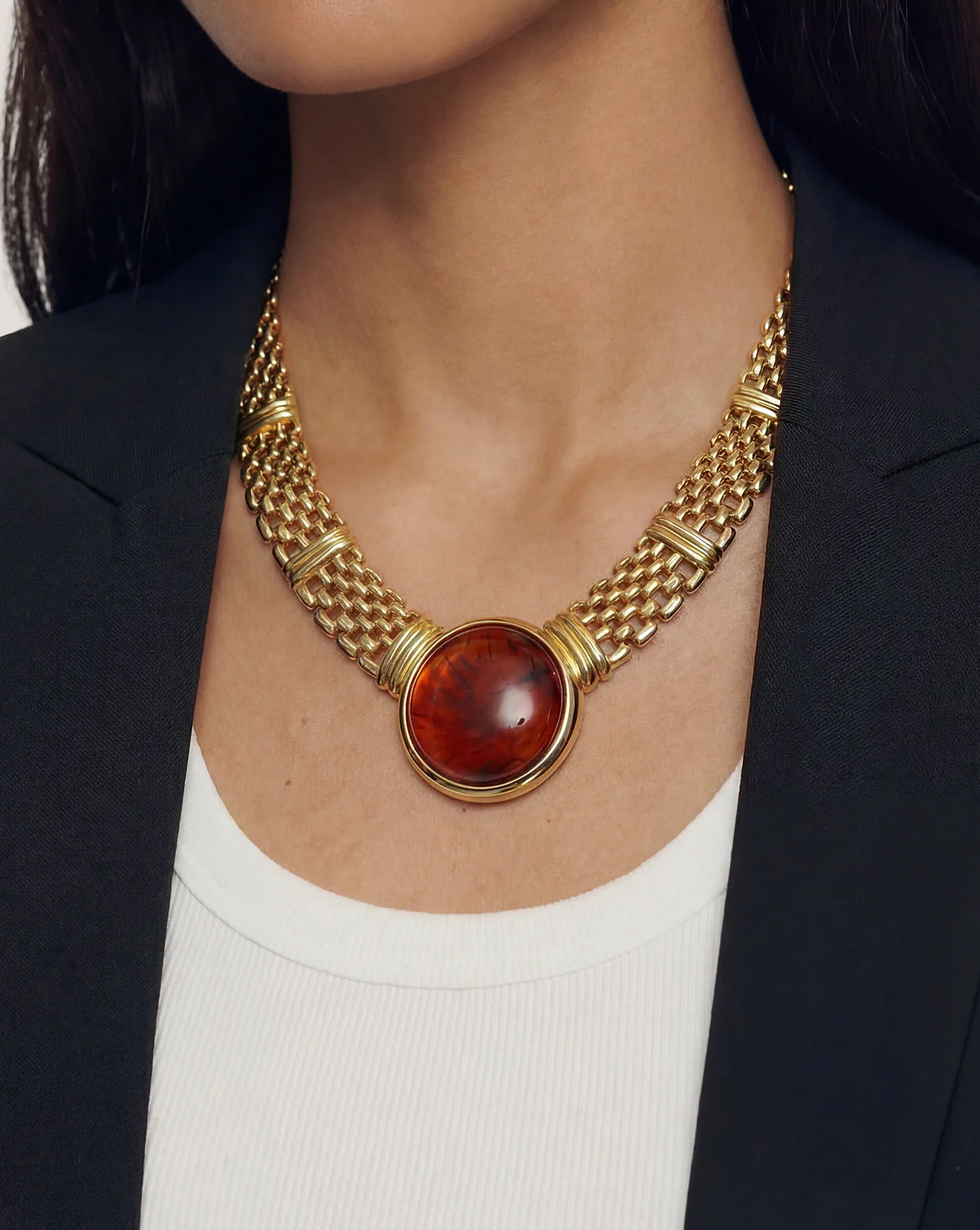 Veronica Beard - Vintage Cabochon Collar Necklace - Image 2