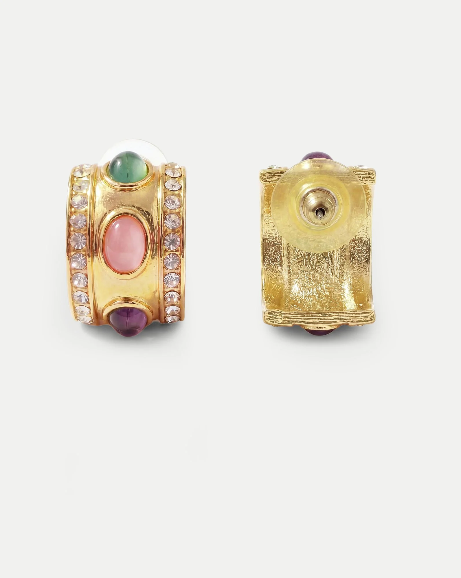 Veronica Beard - Vintage Cabochon Crest Earrings - Image 3