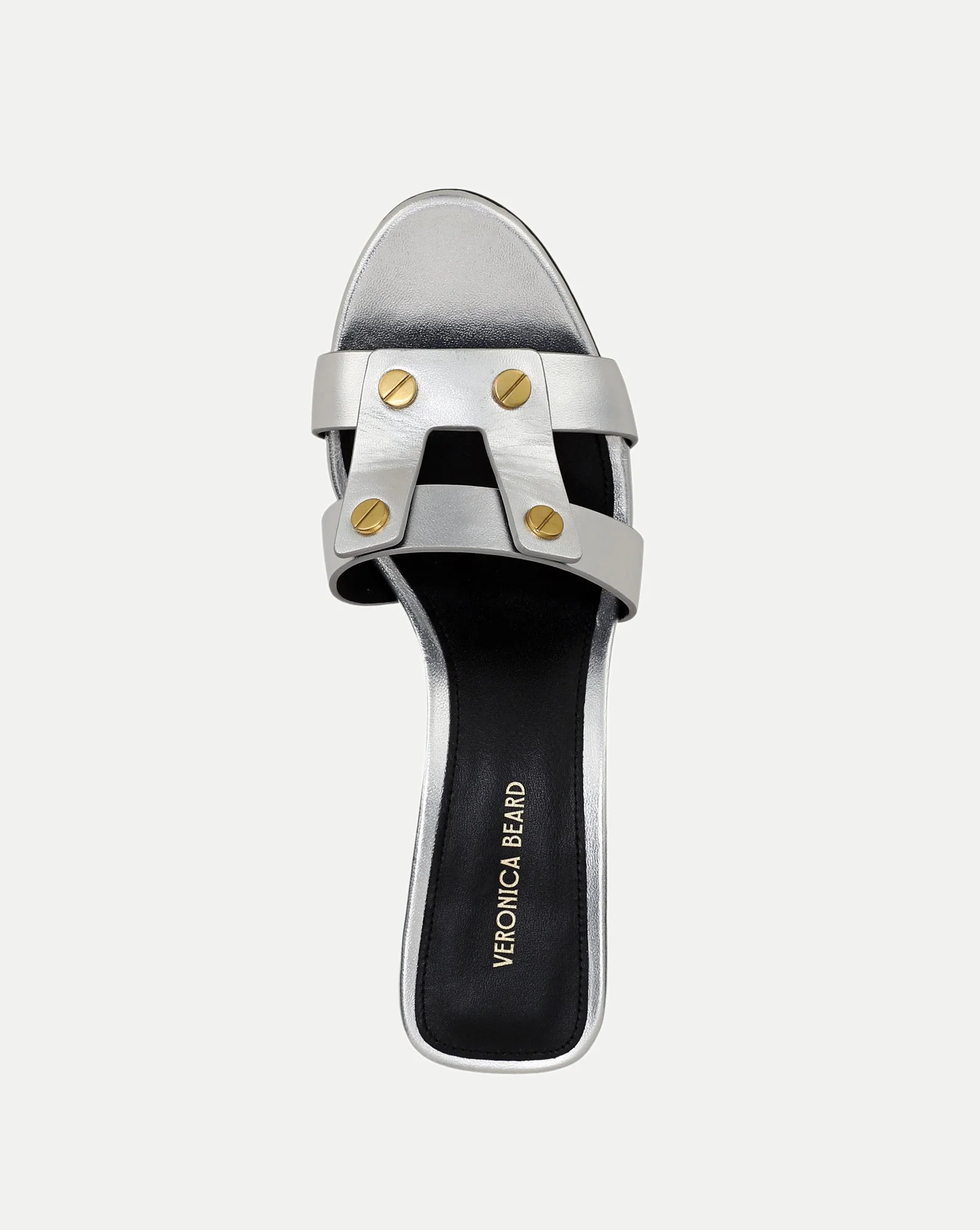 Veronica Beard - Via Silver Mid - Heel Sandal - Image 3
