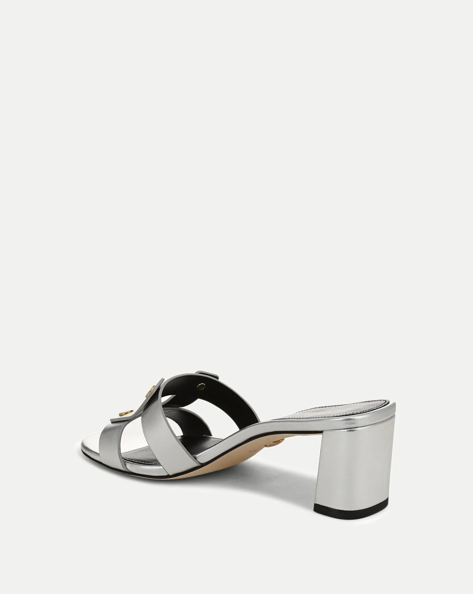 Veronica Beard - Via Silver Mid - Heel Sandal - Image 4