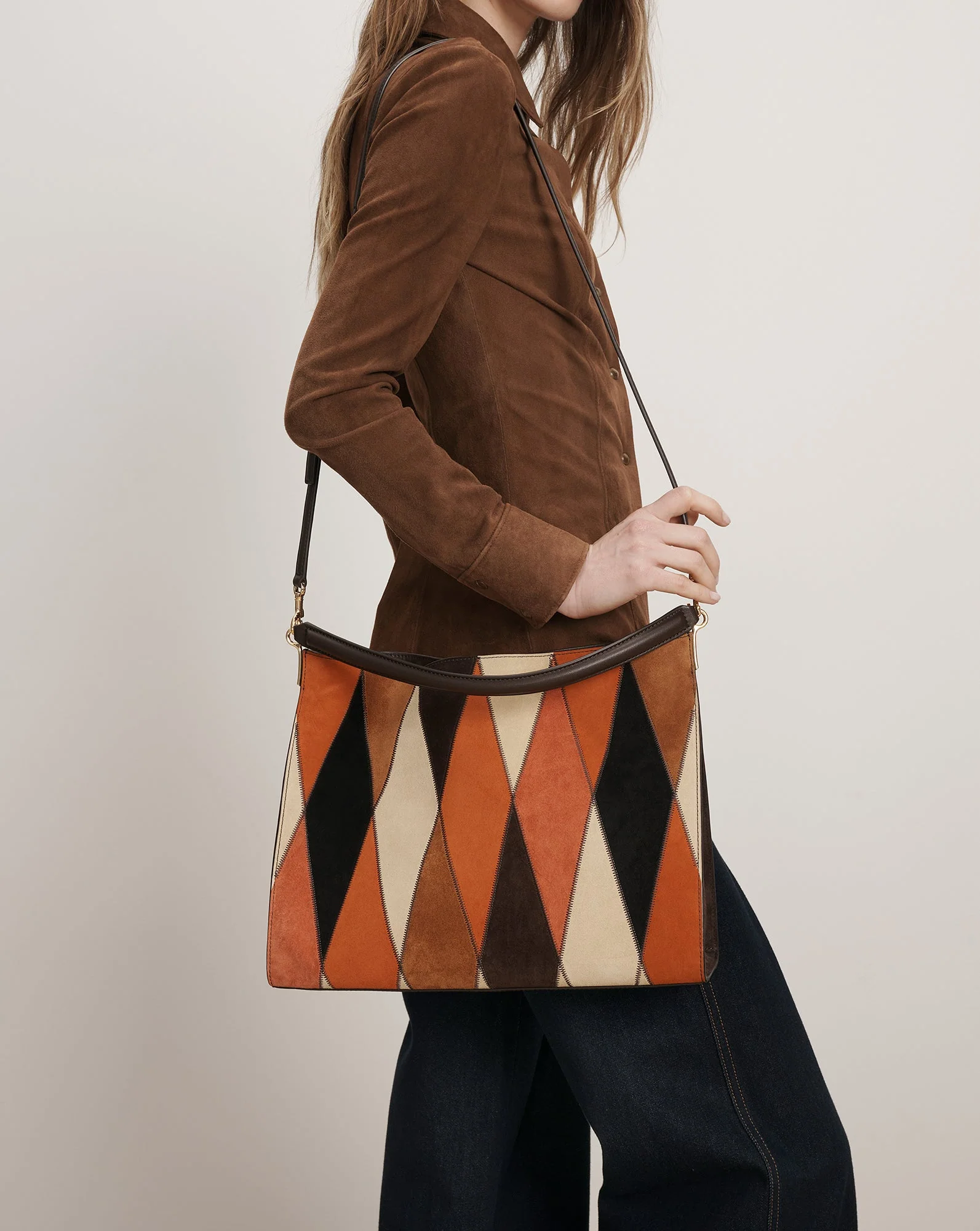 Veronica Beard - Vida Patchwork Shoulder Bag - Image 7