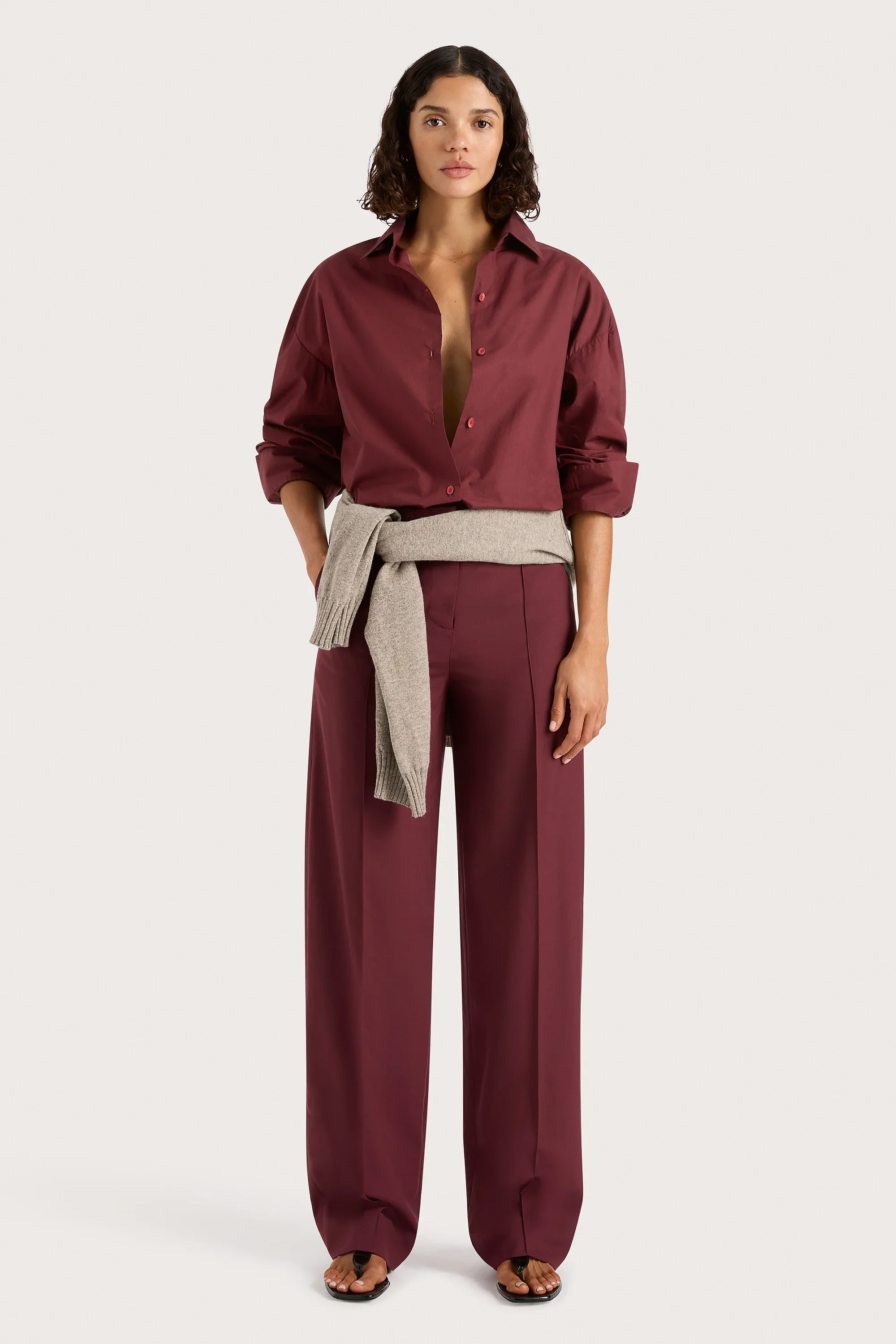 Faithfull - Vieste Shirt Bordeaux - Final Sale - Image 4