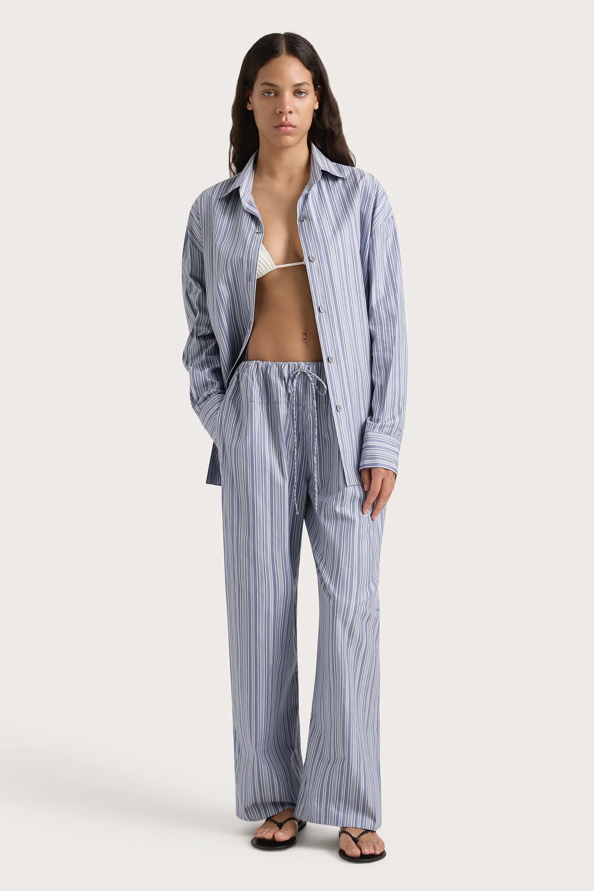 Faithfull - Vieu Relaxed Pant Blue Stripe - Final Sale