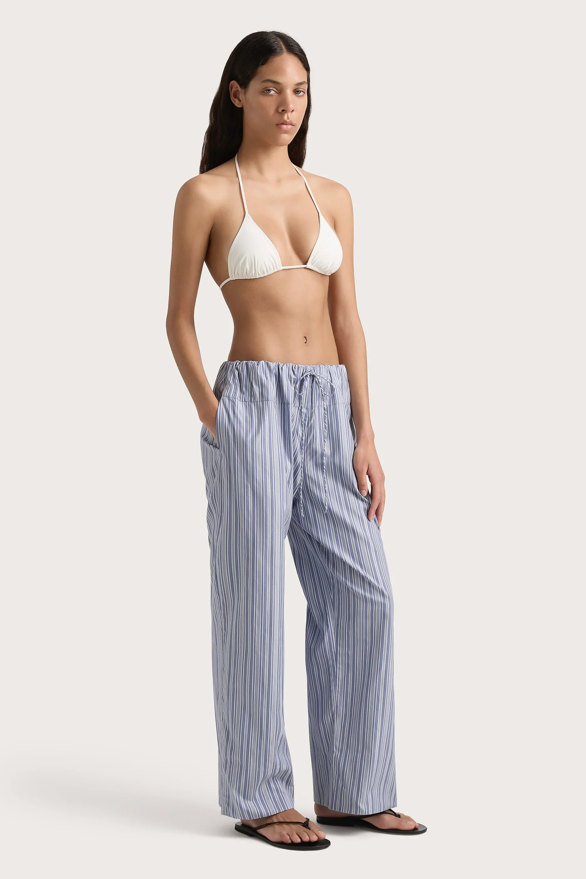 Faithfull - Vieu Relaxed Pant Blue Stripe - Final Sale - Image 4