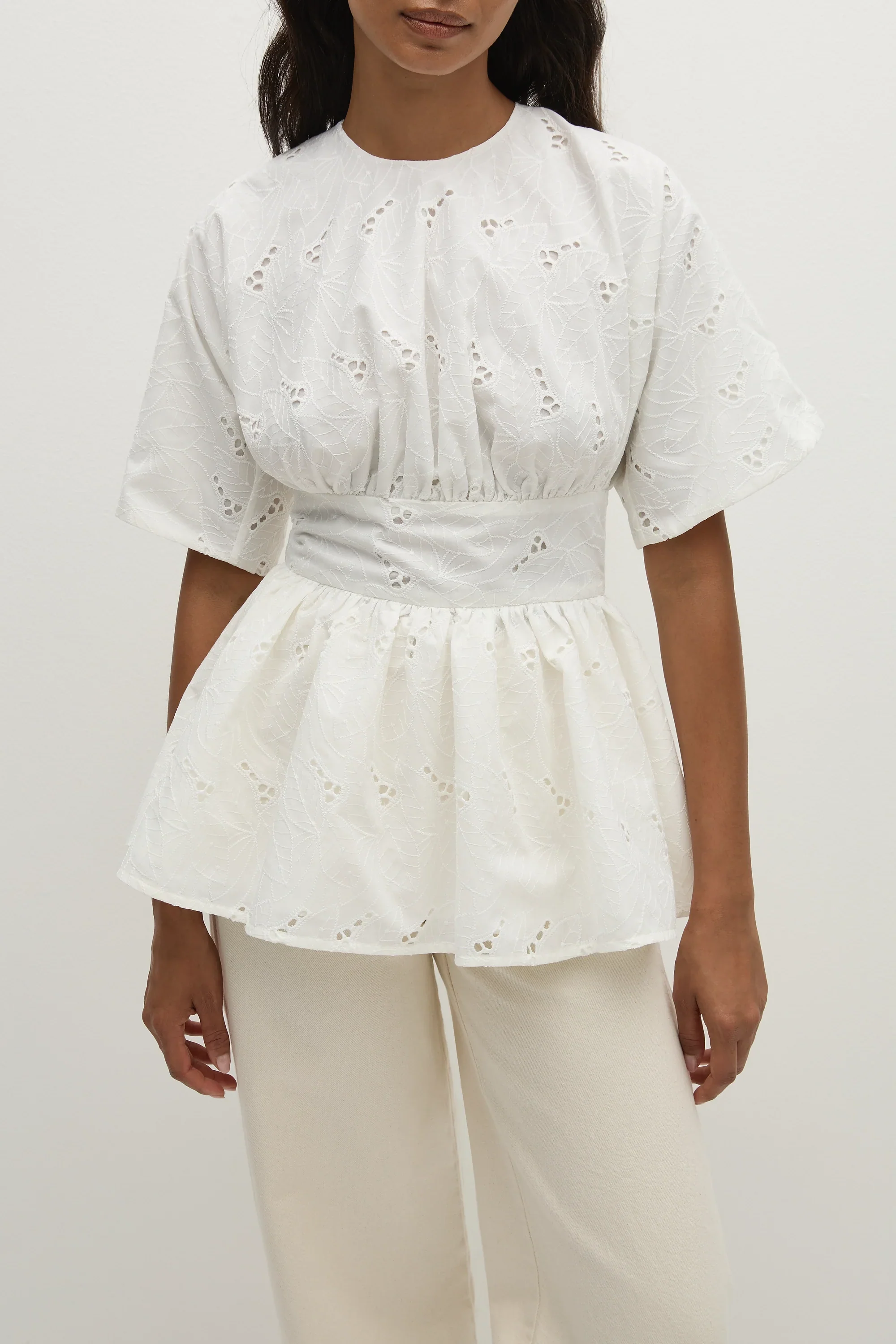 Faithfull - Vilde Top Birgitta Broderie Anglaise White - Final Sale - Image 3