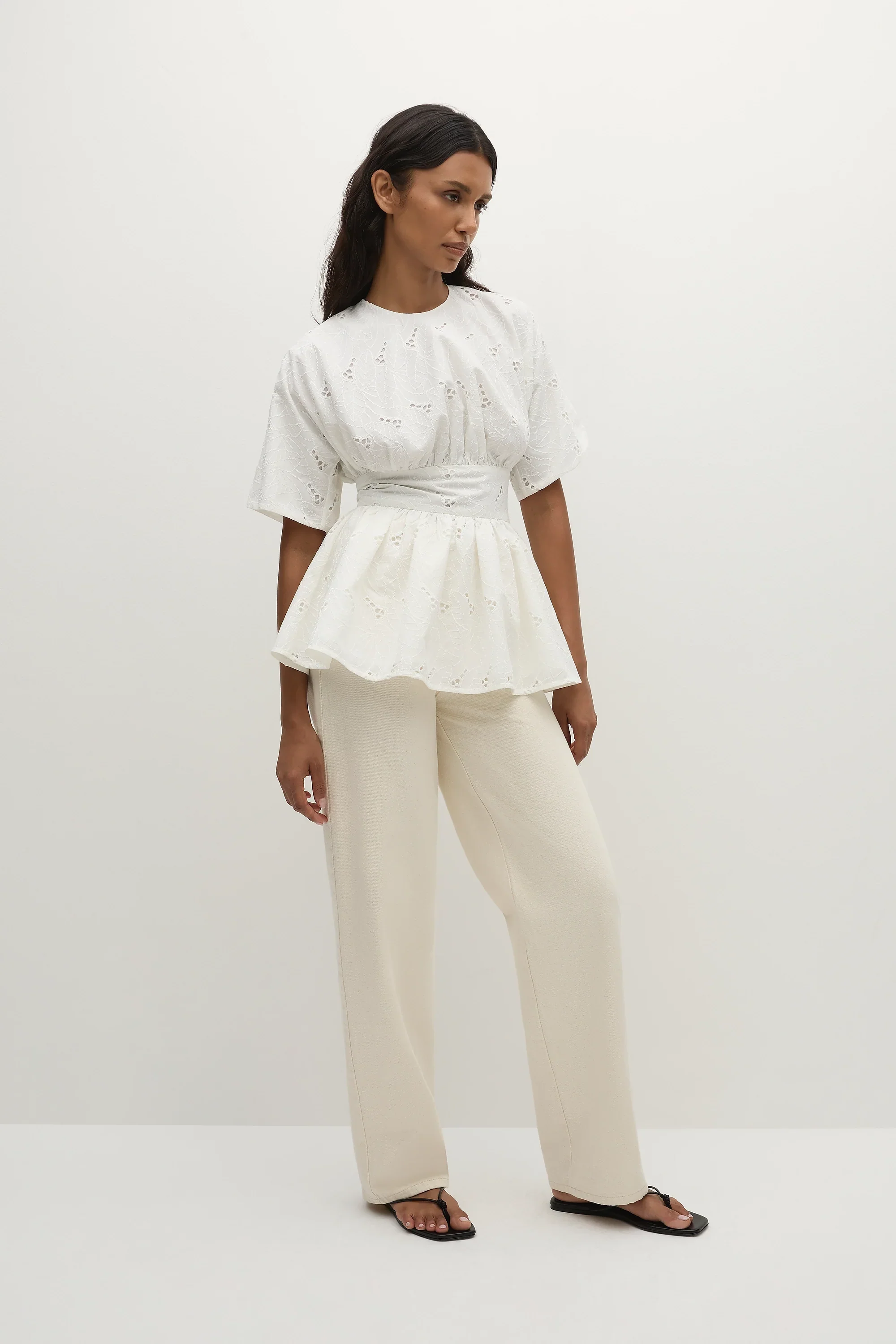Faithfull - Vilde Top Birgitta Broderie Anglaise White - Final Sale - Image 4