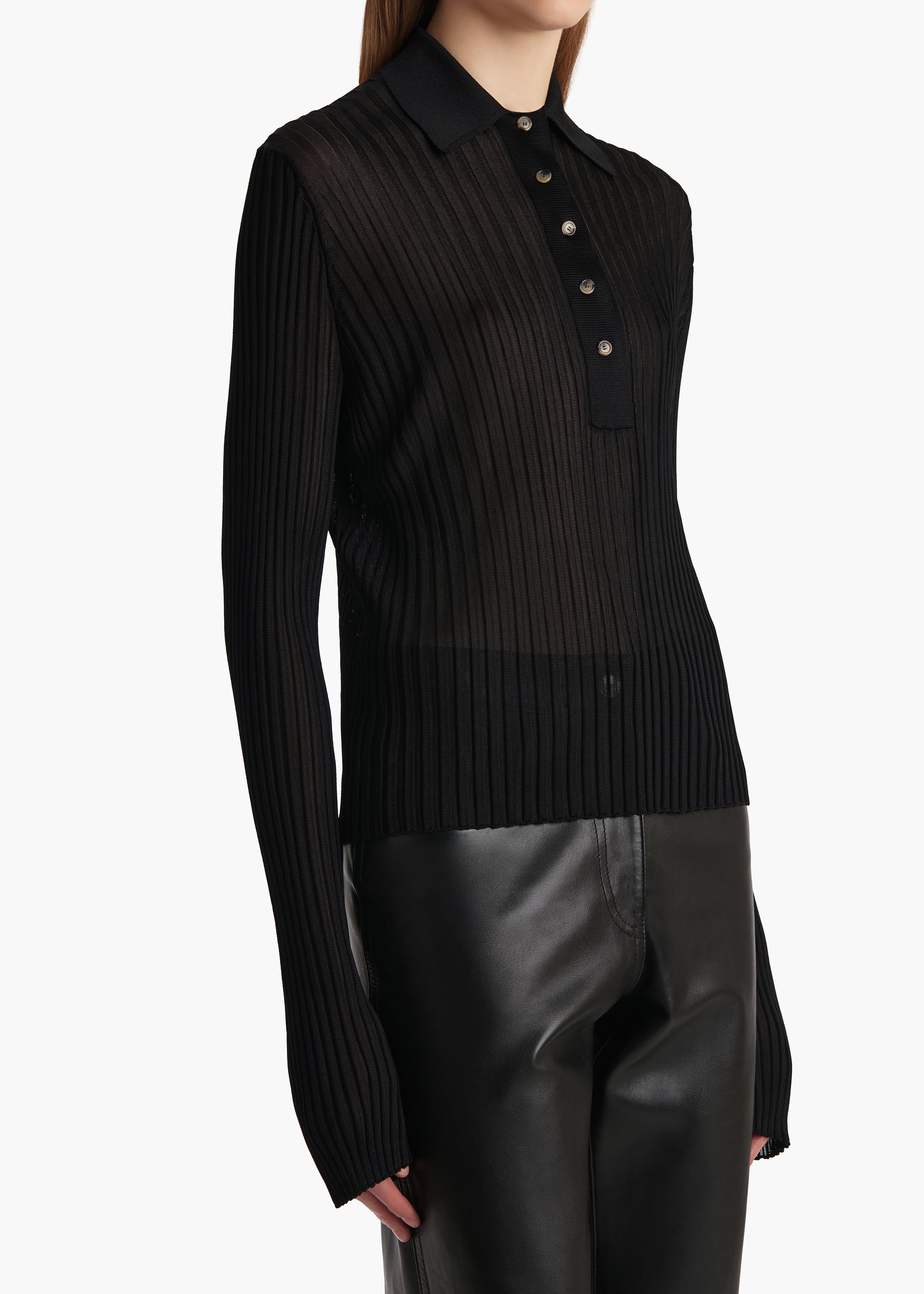 Khaite - Vin Top in Black - Image 5