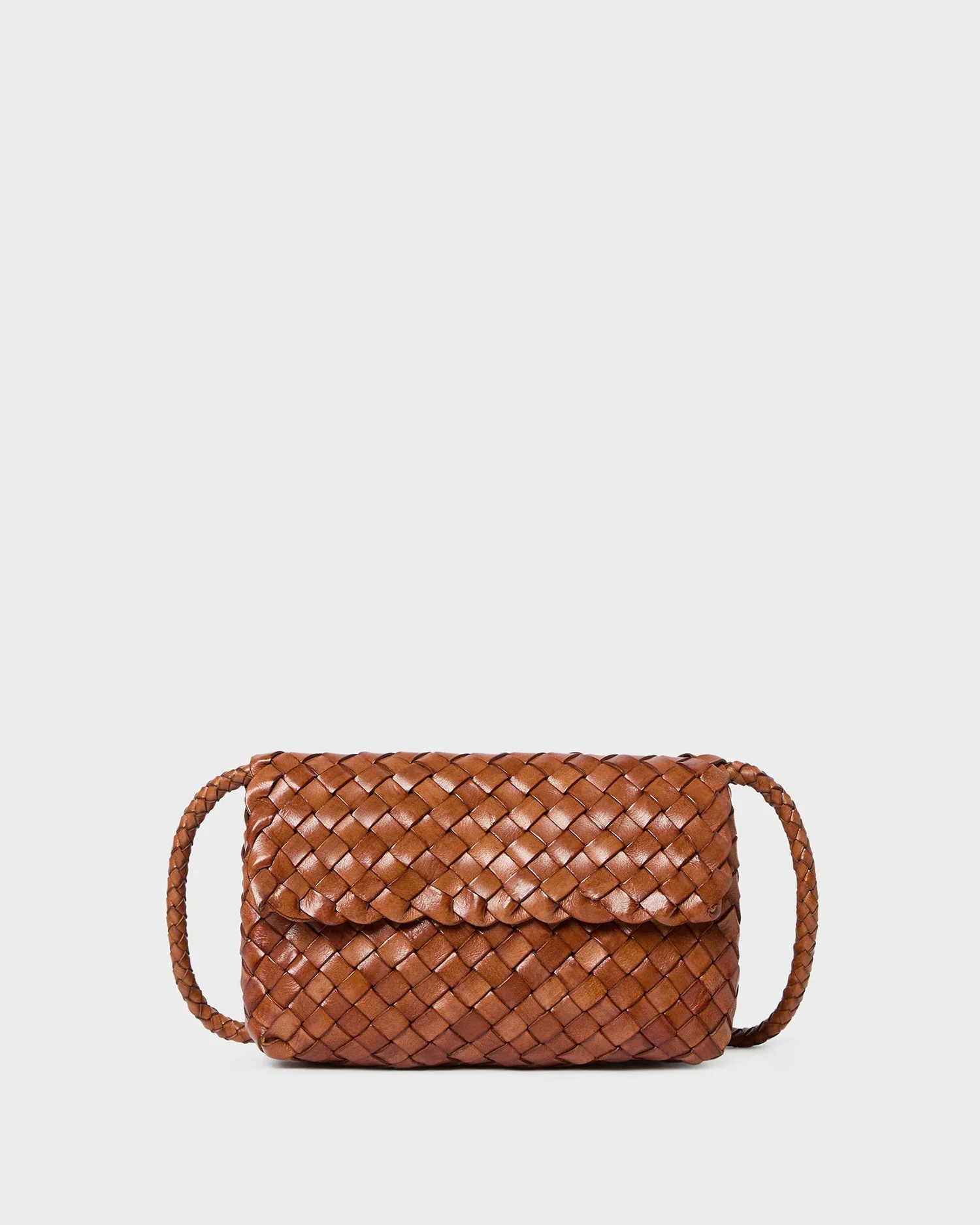 Loeffler Randall - Vinnie Timber Woven Leather Crossbody