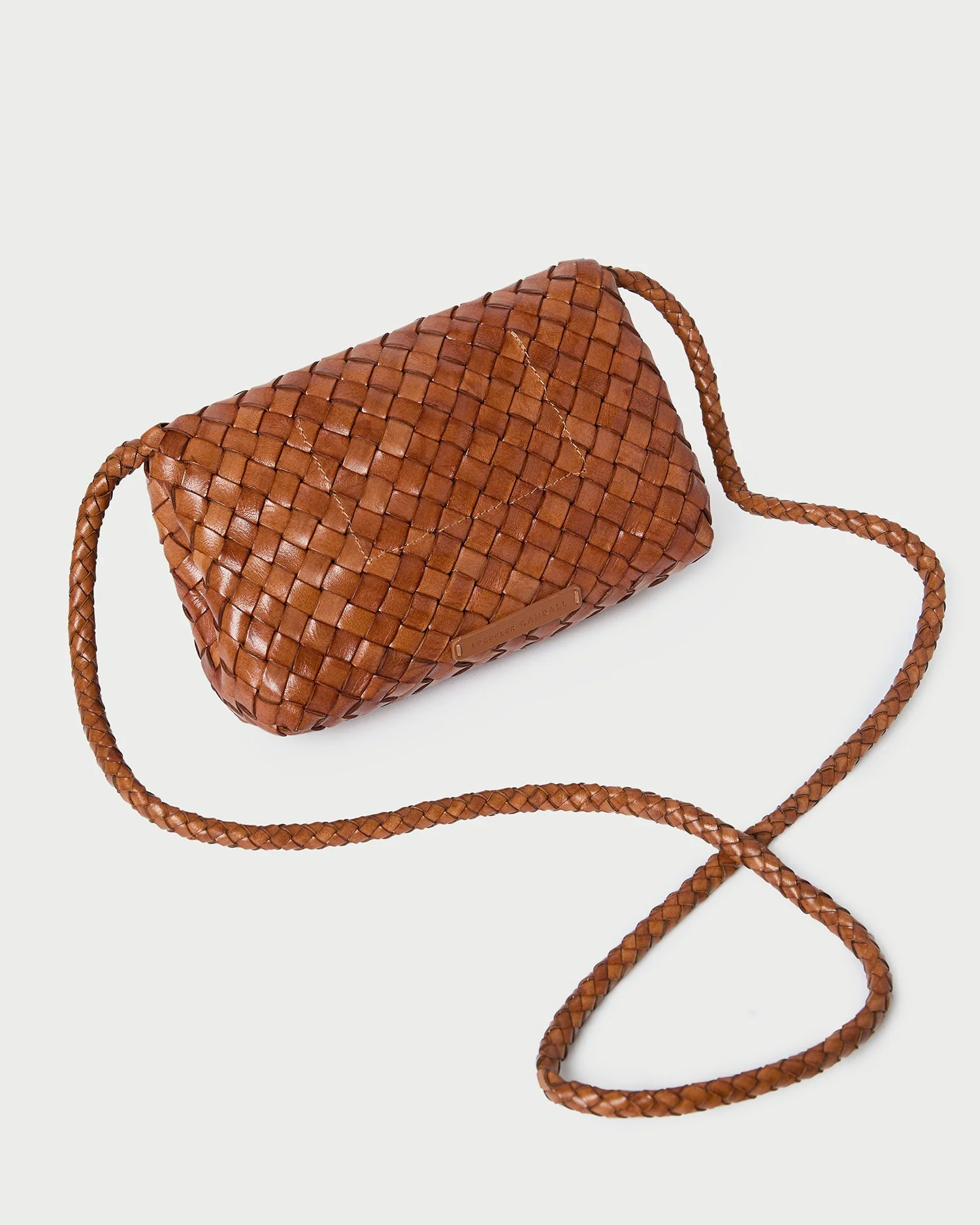 Loeffler Randall - Vinnie Timber Woven Leather Crossbody - Image 4