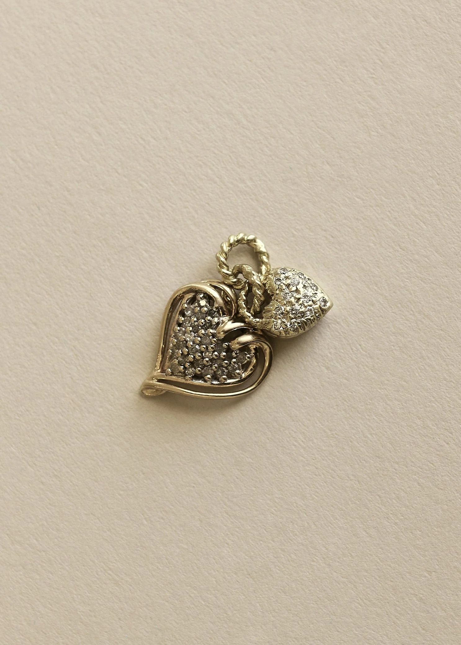 Kinn - Vintage Heart Charm Twist Pendant 10K Drop - Image 4