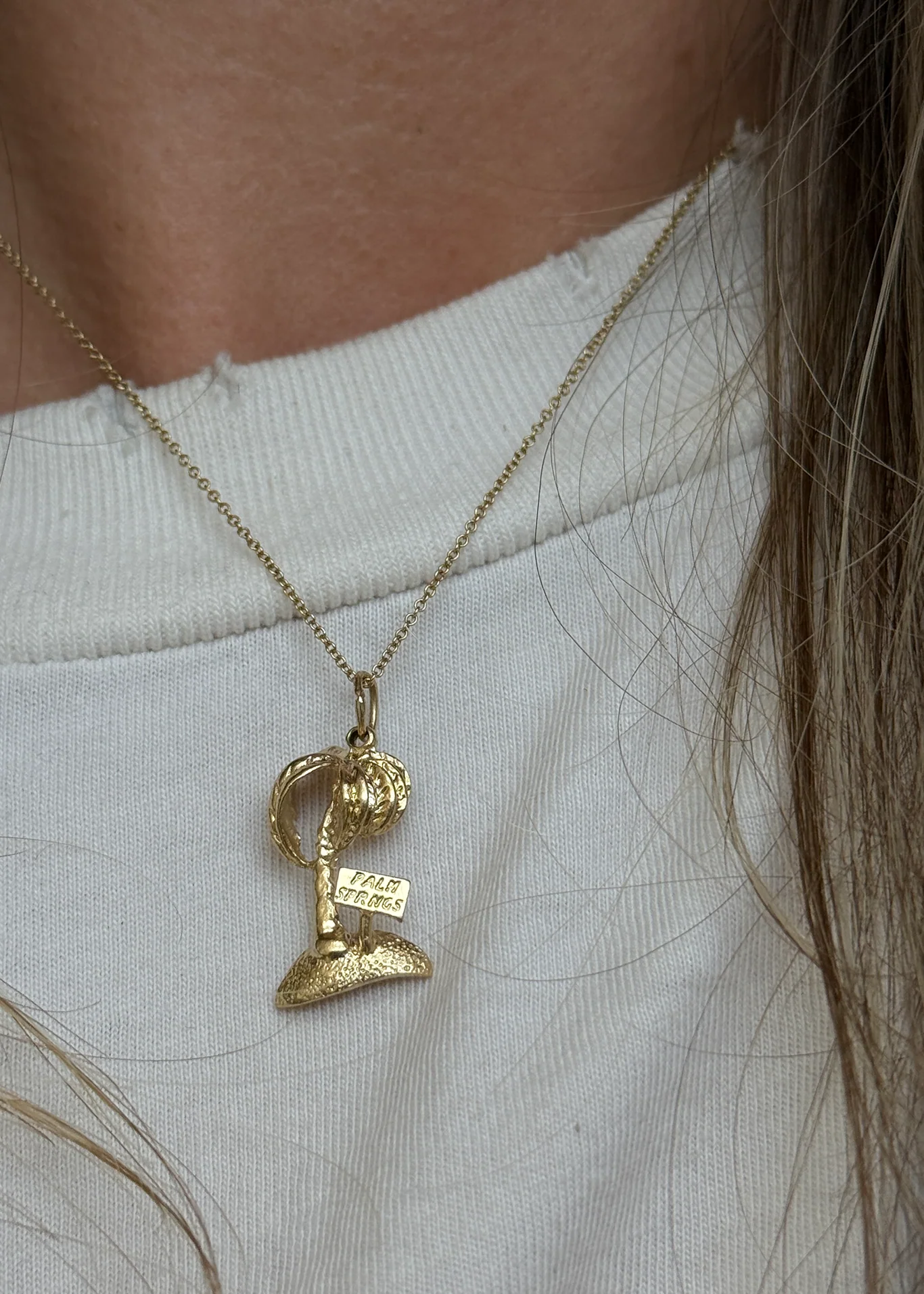 Kinn - Vintage Palm Tree Pendant 14k - Image 7