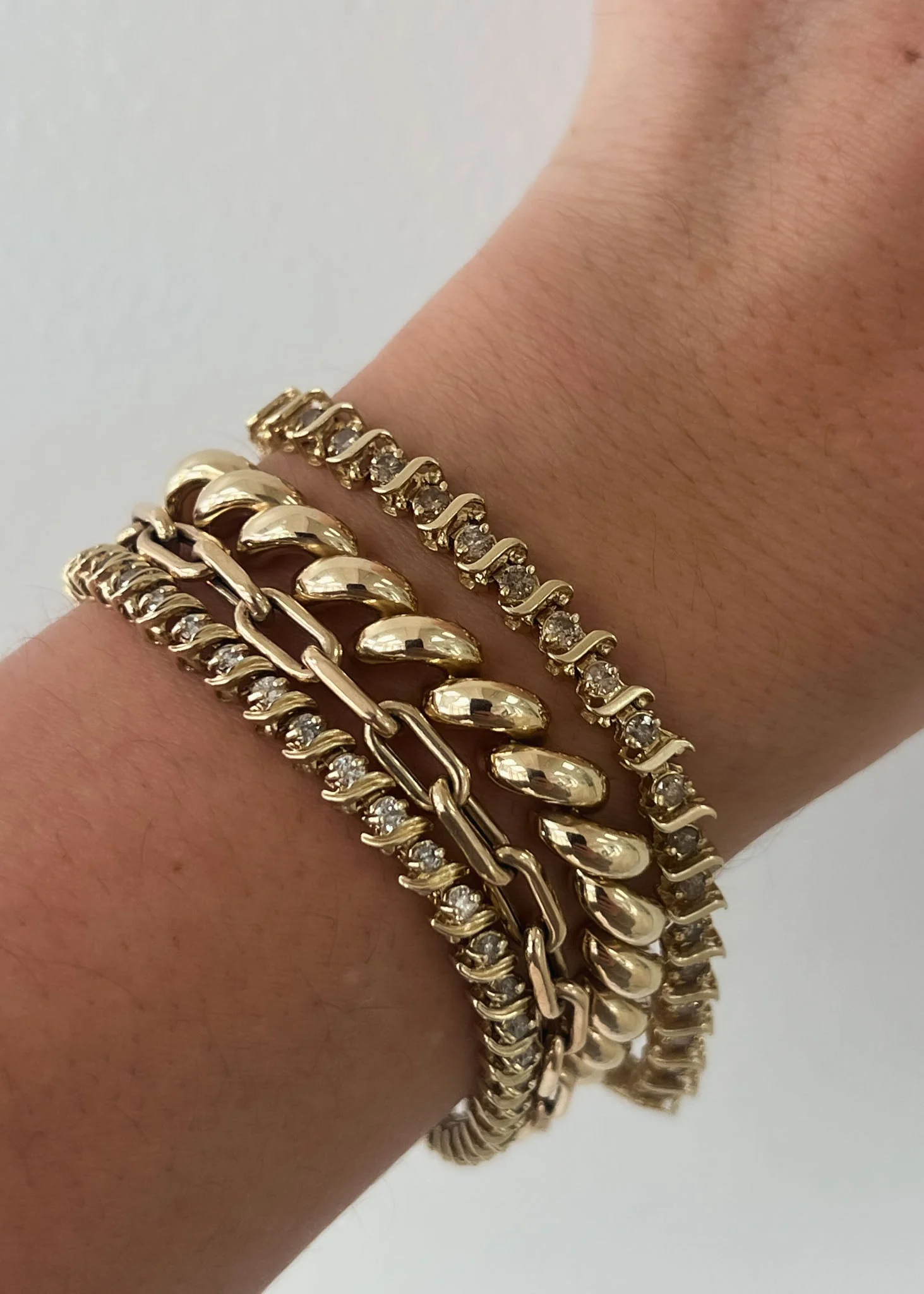 Kinn - Vintage S Link Tennis Bracelet I - Image 3