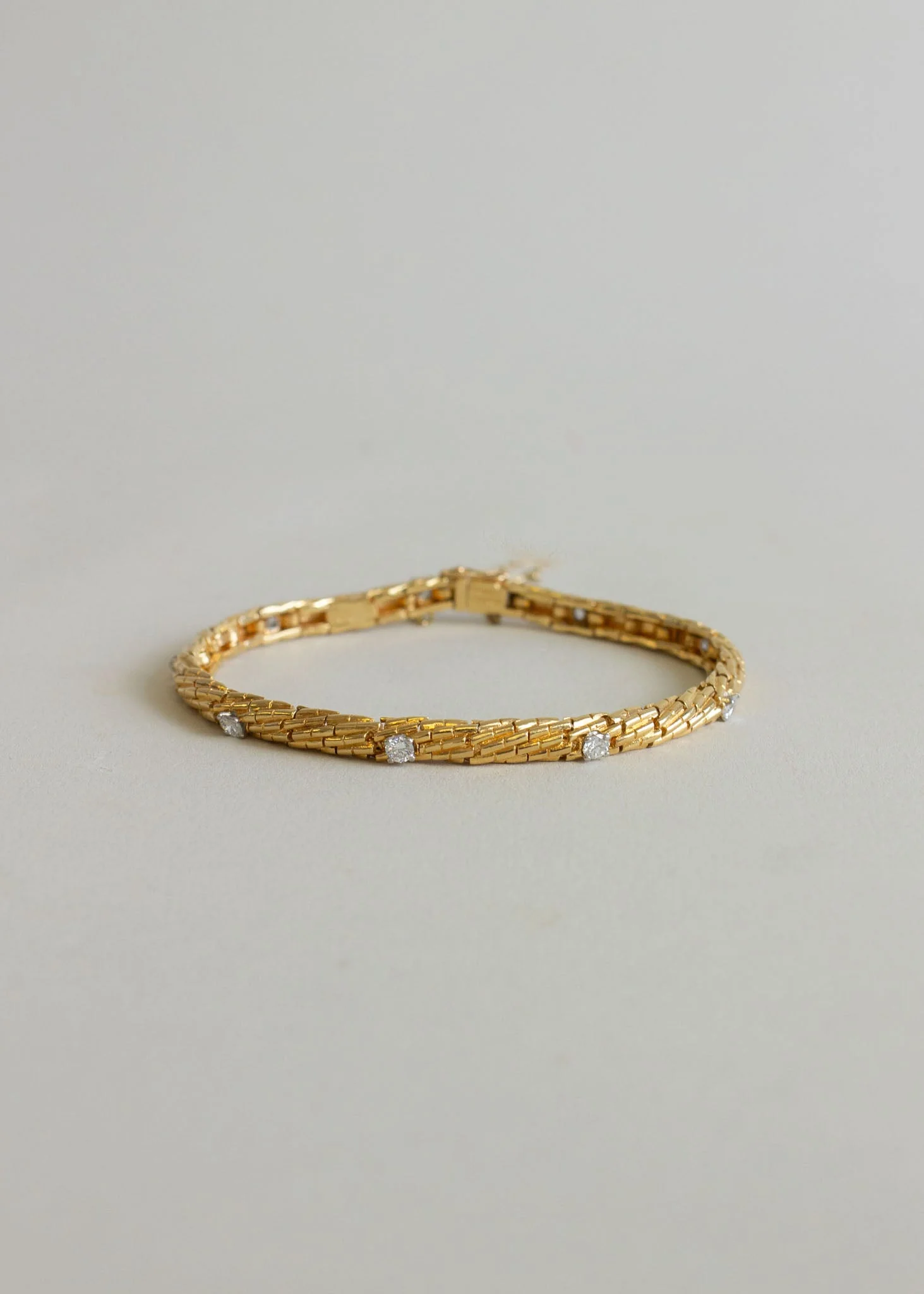 Kinn - Vintage Tiffany & Co Diamond Rope Chain Bracelet