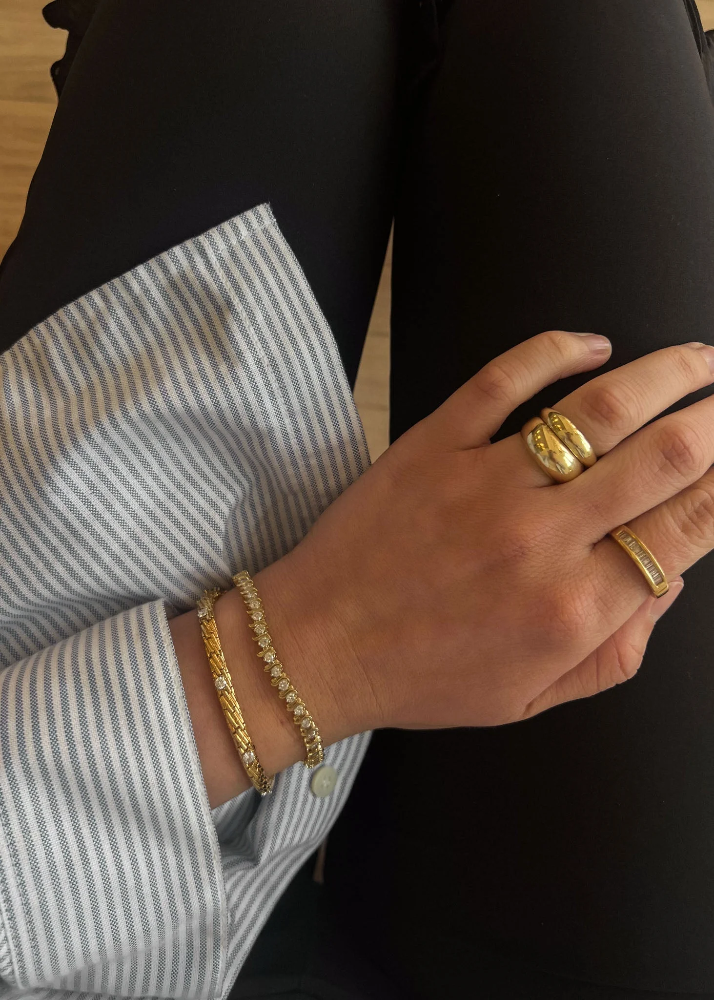 Kinn - Vintage Tiffany & Co Diamond Rope Chain Bracelet - Image 4